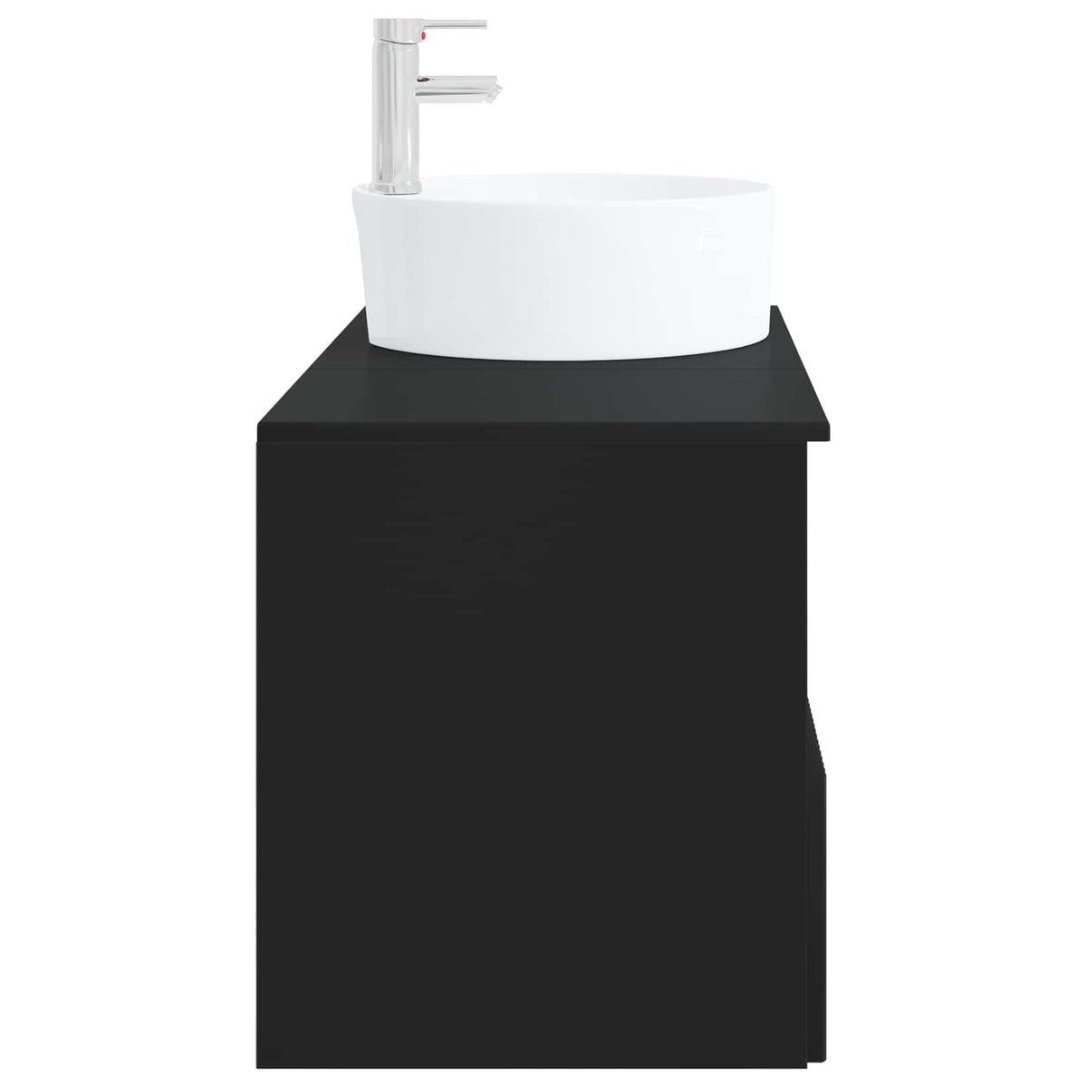 Bathroom Cabinet Set 2 pcs Black 79.5 x 44.5 x 82 cm