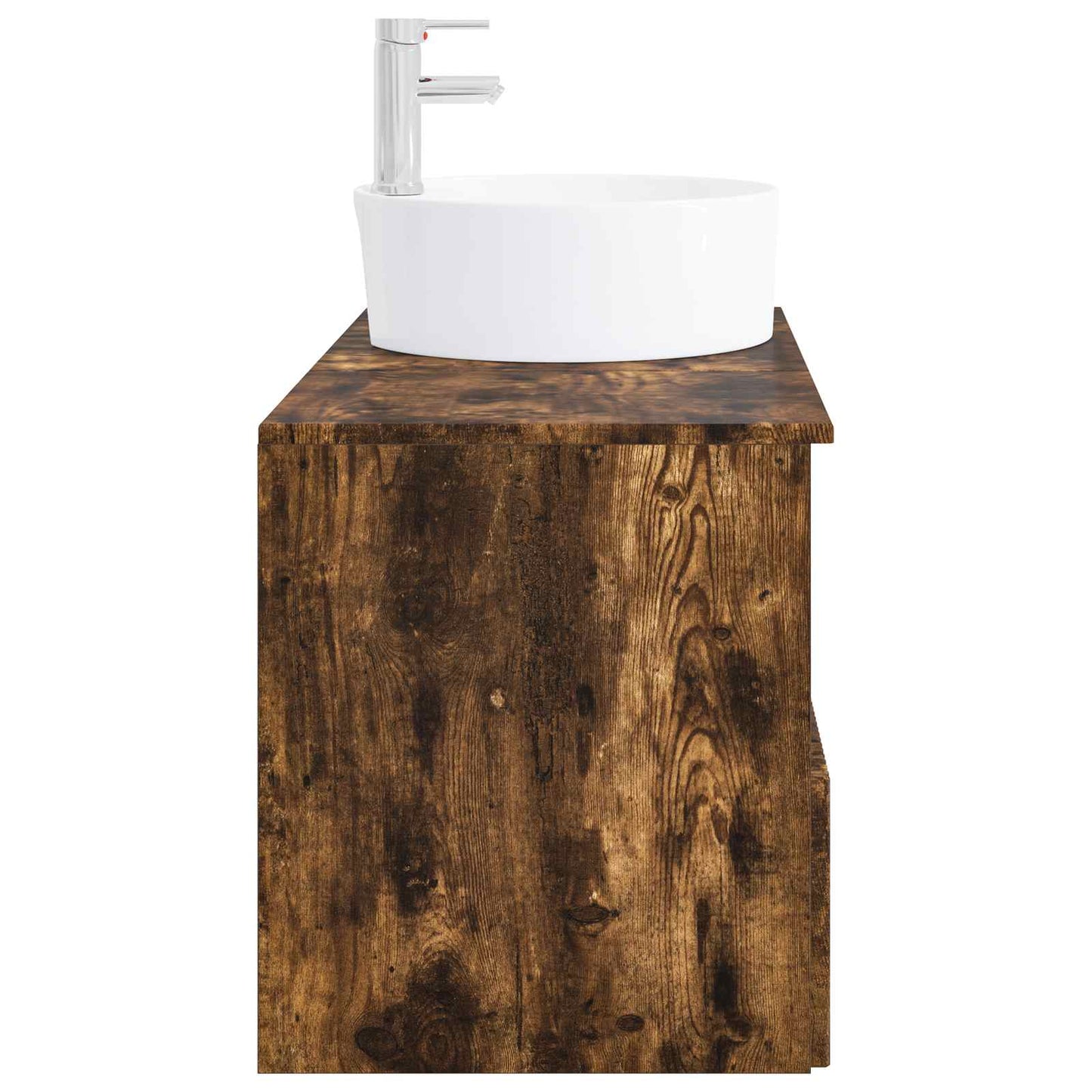 Bathroom Furniture Set 2 pcs Smoked Oak Engineered Wood