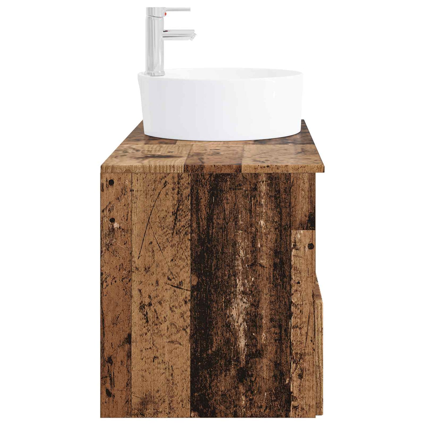 Bathroom Furniture Set 2 pcs Old Wood Engineered Wood
