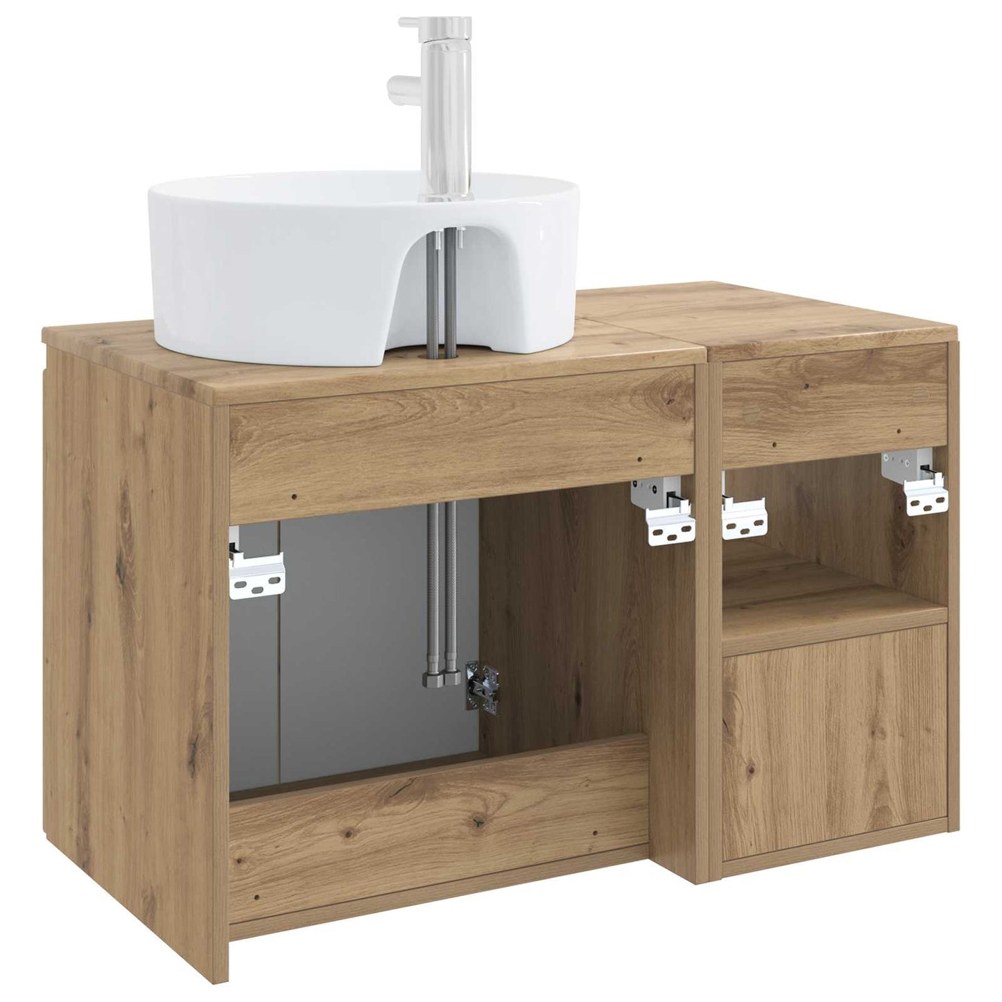Bathroom Furniture Set 2 pcs Artisan Oak Engineered Wood