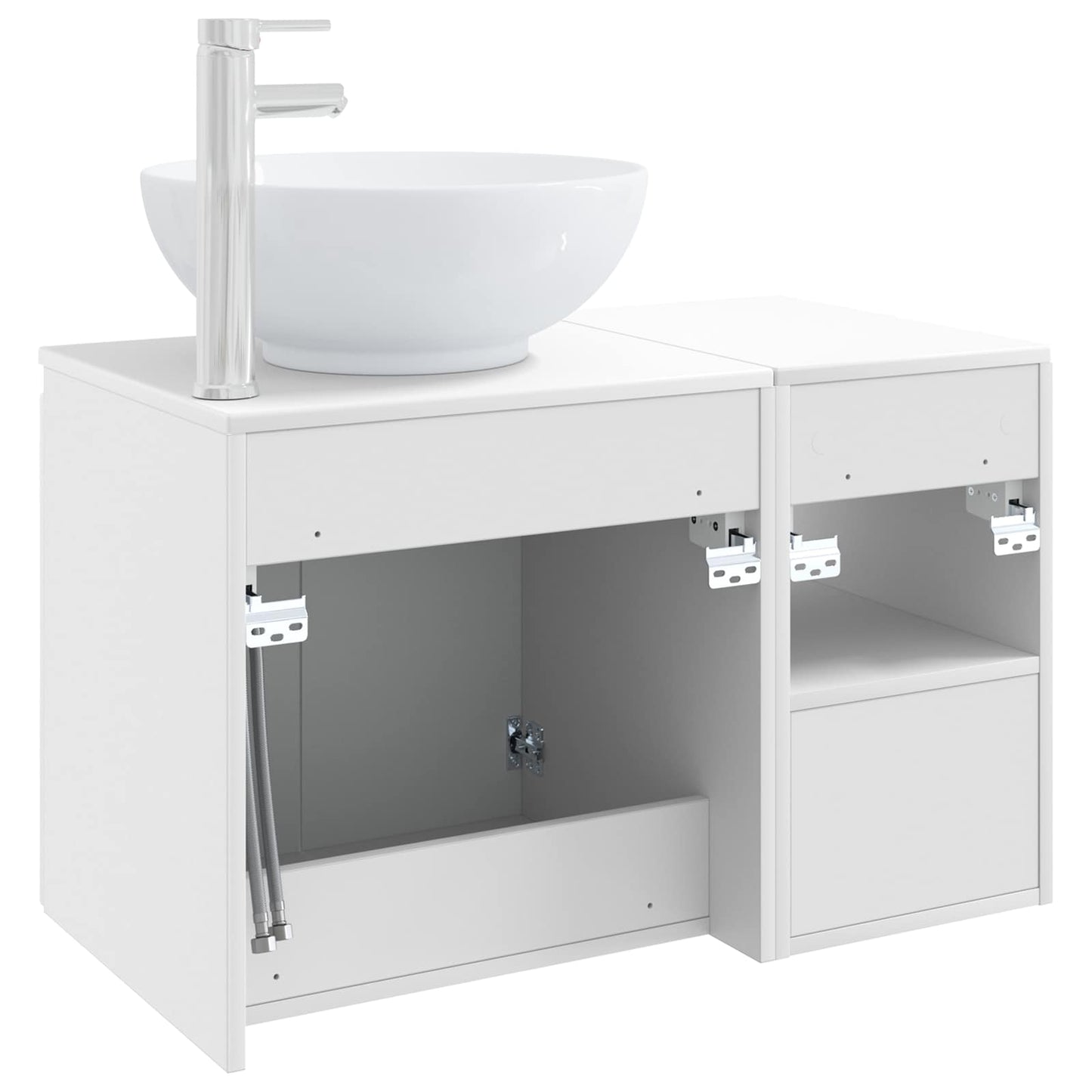 Bathroom Furniture Set 2 pcs White Engineered Wood
