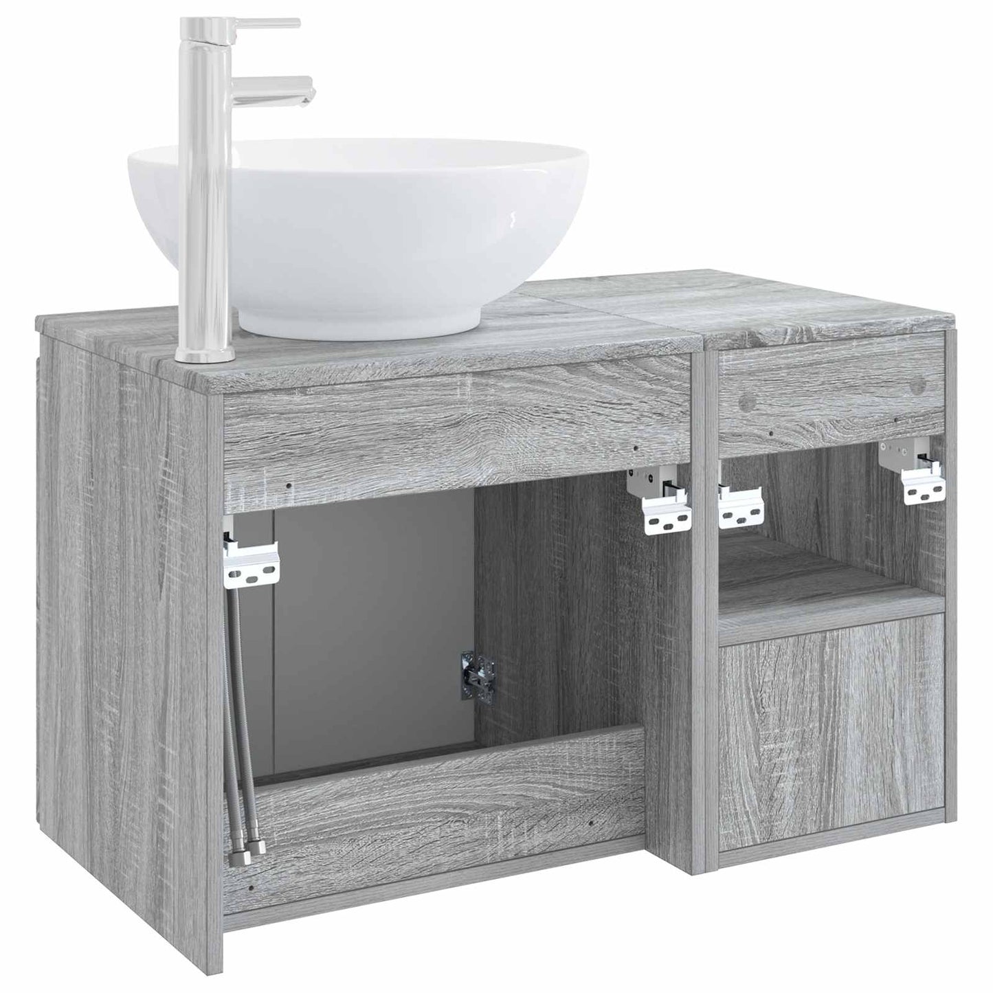 Bathroom Furniture Set 2 pcs Grey Sonoma Engineered Wood