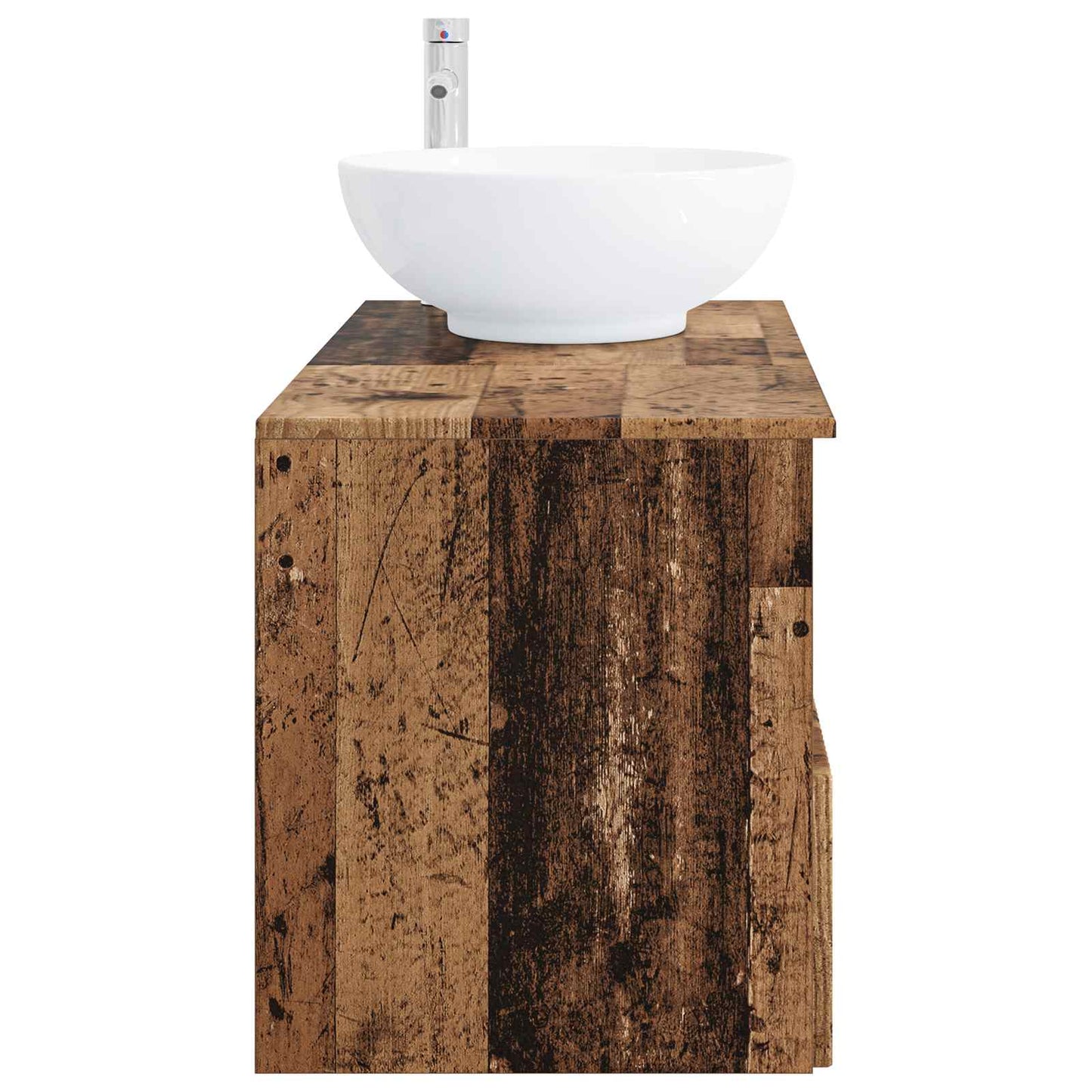 Bathroom Furniture Set 2 pcs Old Wood Engineered Wood