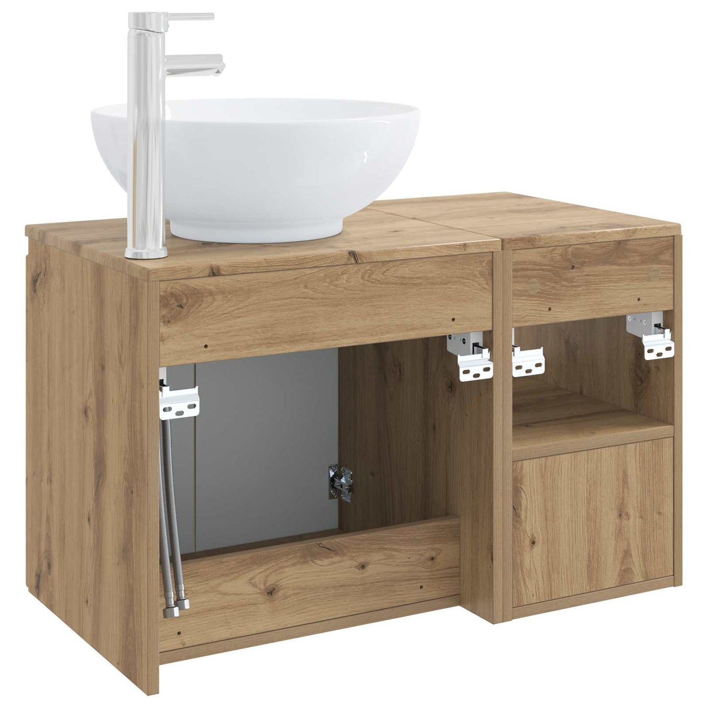 Bathroom Furniture Set 2 pcs Artisan Oak Engineered Wood