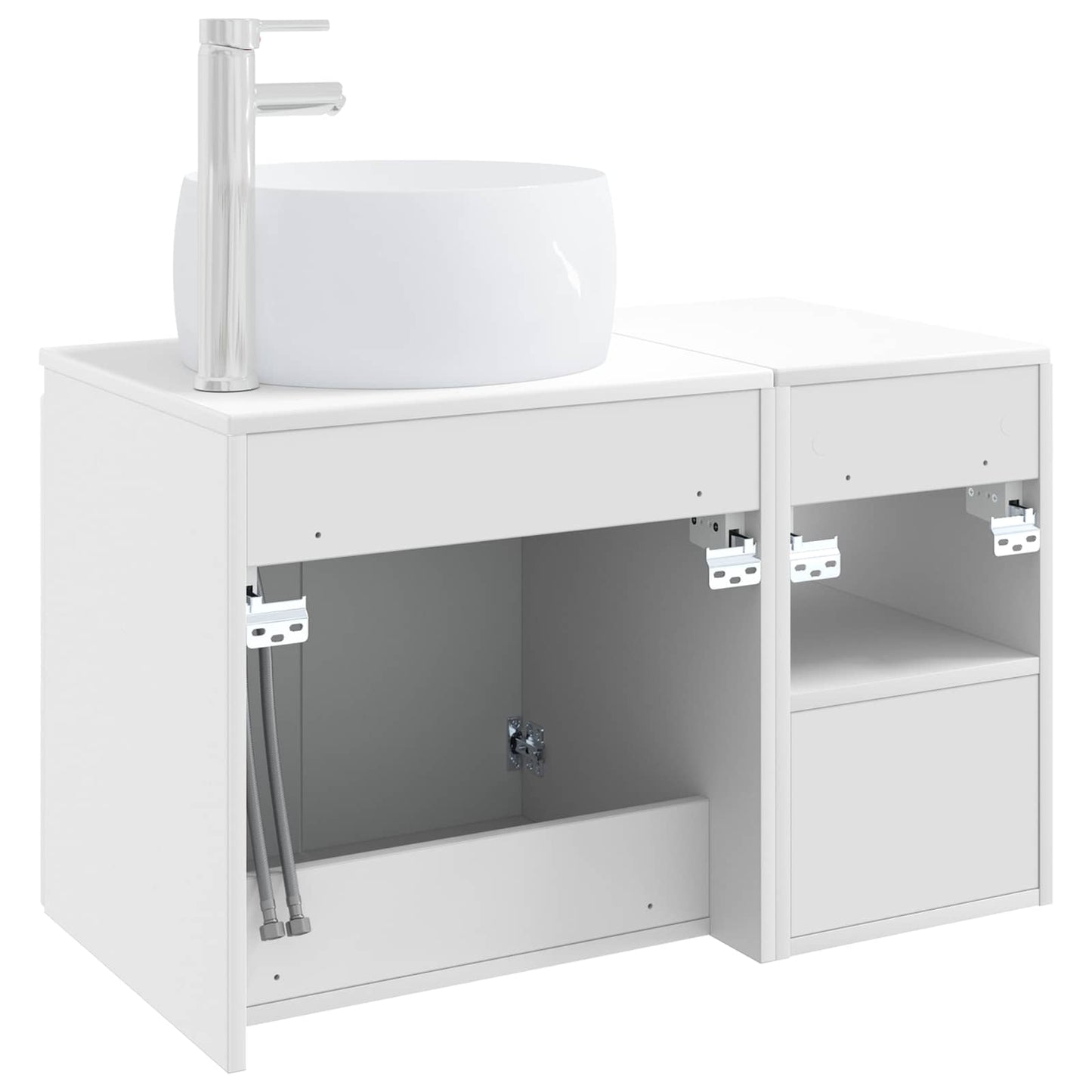 Bathroom Furniture Set 2 pcs White Engineered Wood