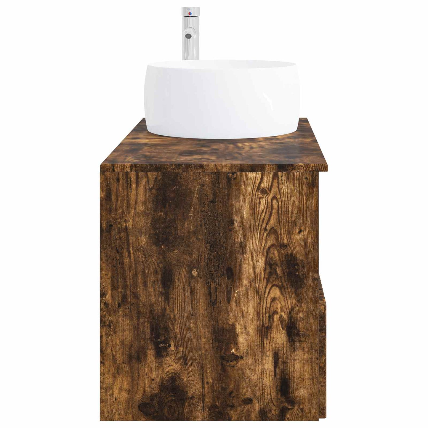 Bathroom Furniture Set 2 pcs Smoked Oak Engineered Wood