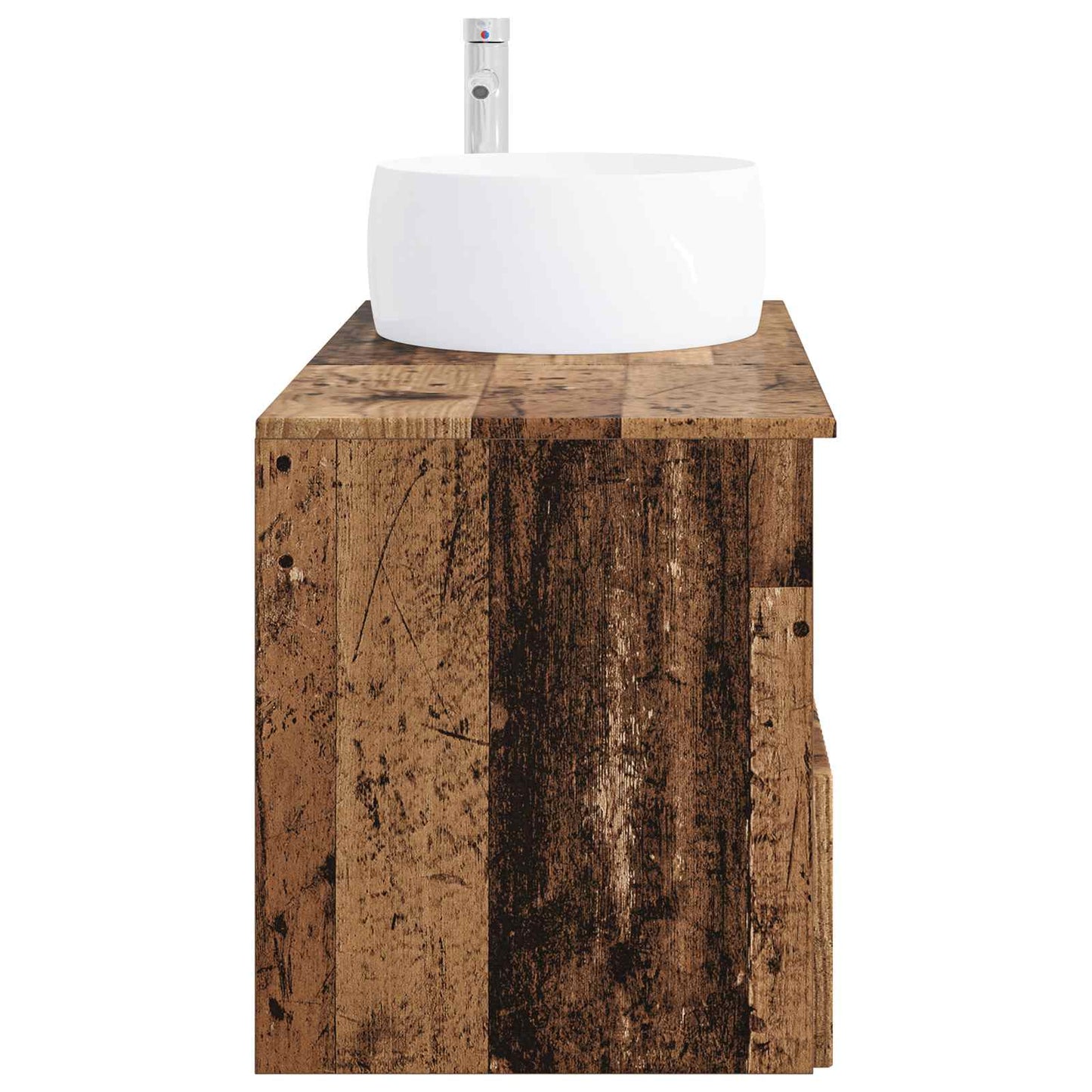 Bathroom Furniture Set 2 pcs Old Wood Engineered Wood