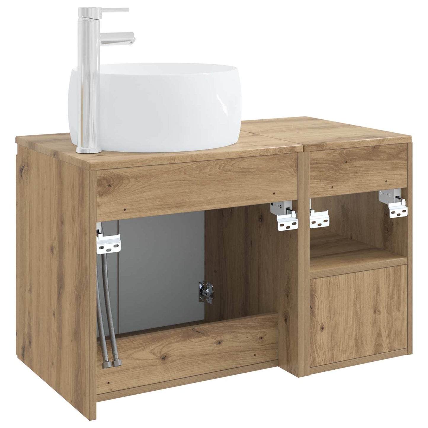 Bathroom Furniture Set 2 pcs Artisan Oak Engineered Wood