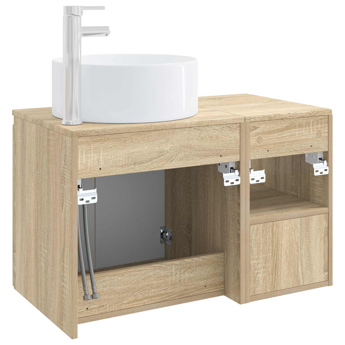Bathroom Furniture Set 2 pcs Sonoma Oak Engineered Wood