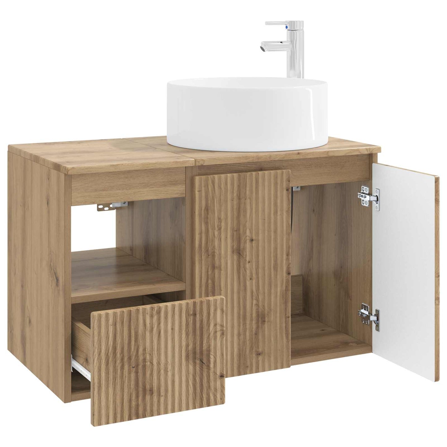 Bathroom Furniture Set 2 pcs Artisan Oak Engineered Wood