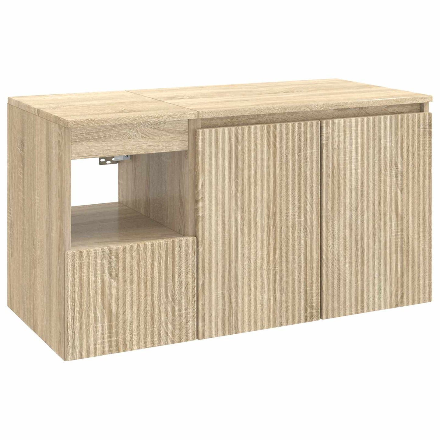 Bathroom Furniture Set 2 pcs Sonoma Oak Engineered Wood