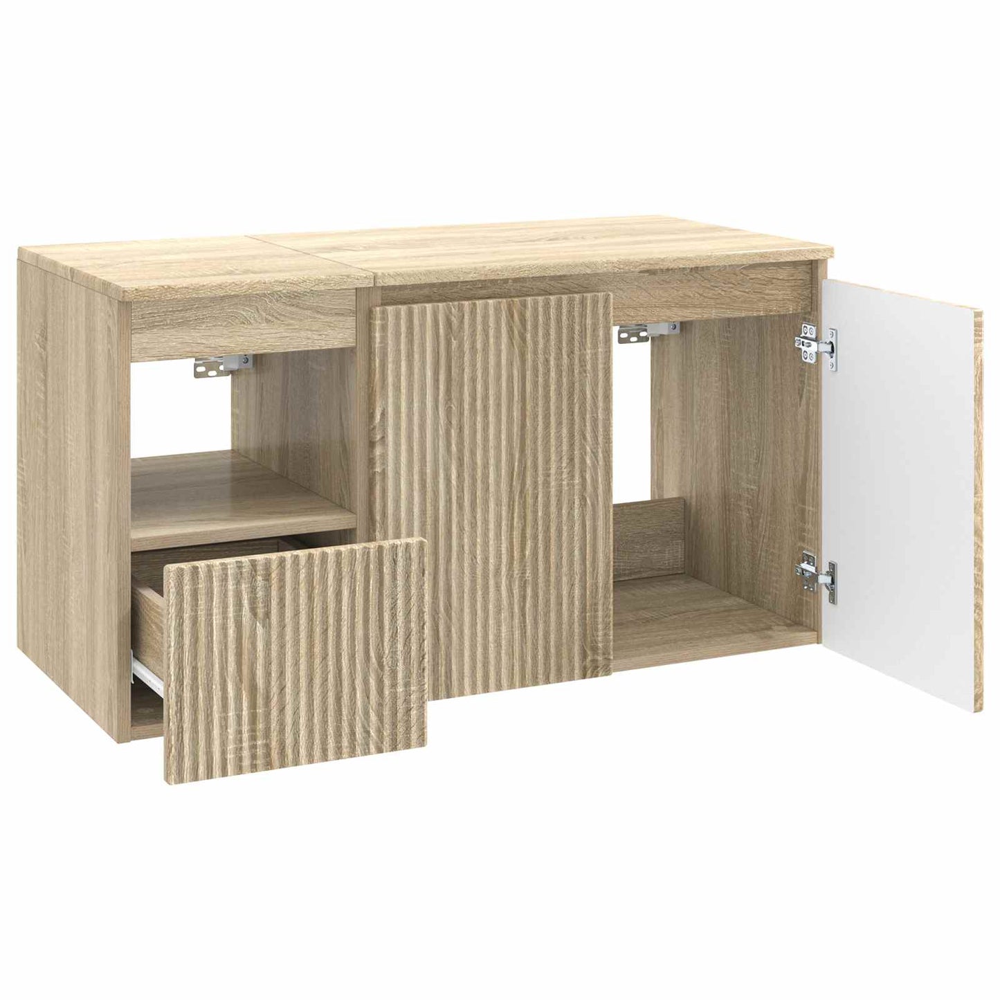 Bathroom Furniture Set 2 pcs Sonoma Oak Engineered Wood