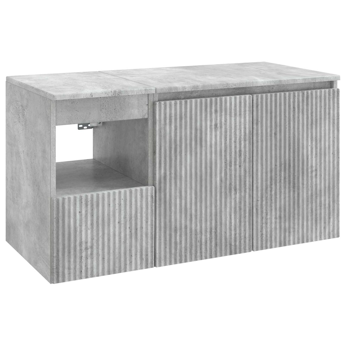 Bathroom Furniture Set 2 pcs Concrete Grey Engineered Wood