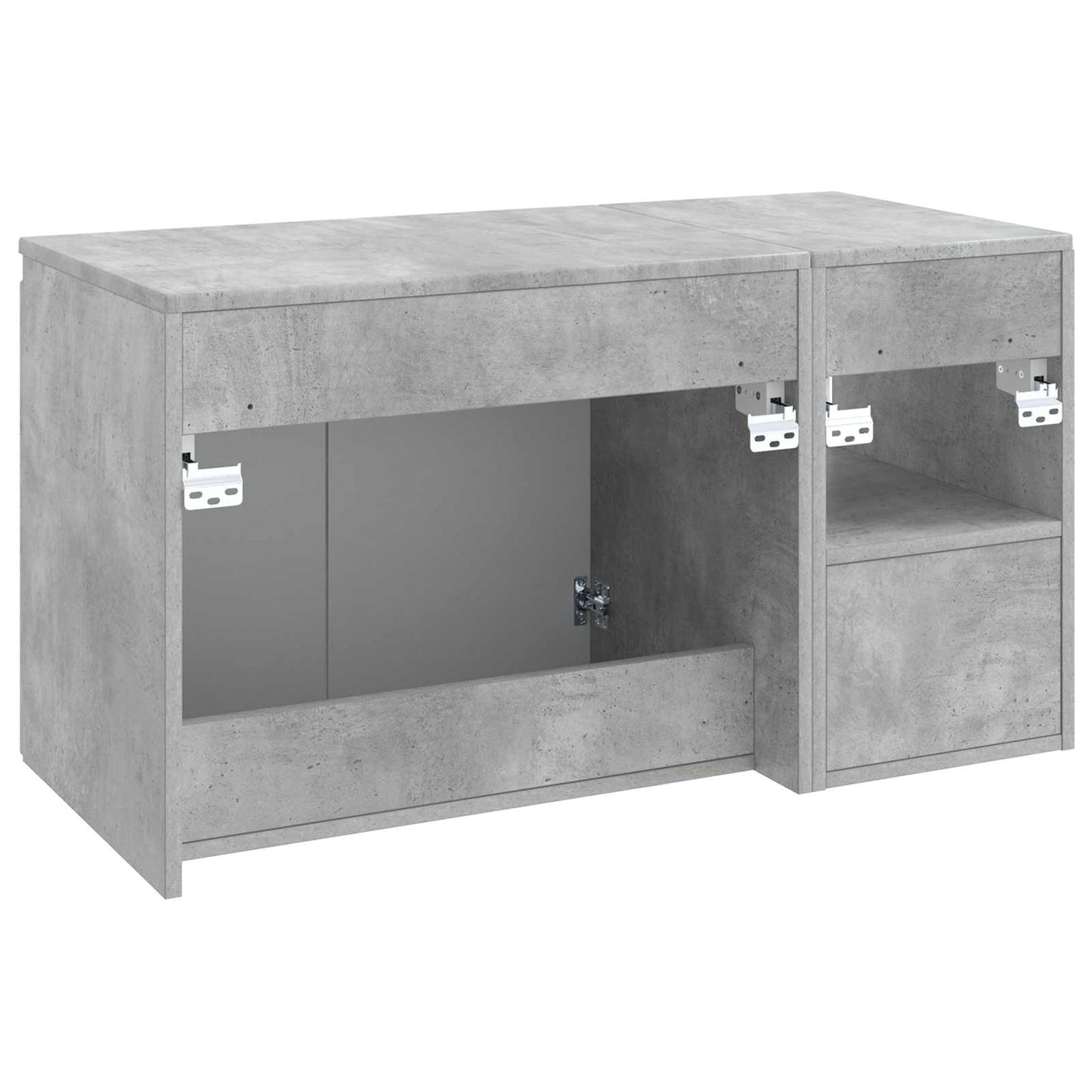 Bathroom Furniture Set 2 pcs Concrete Grey Engineered Wood