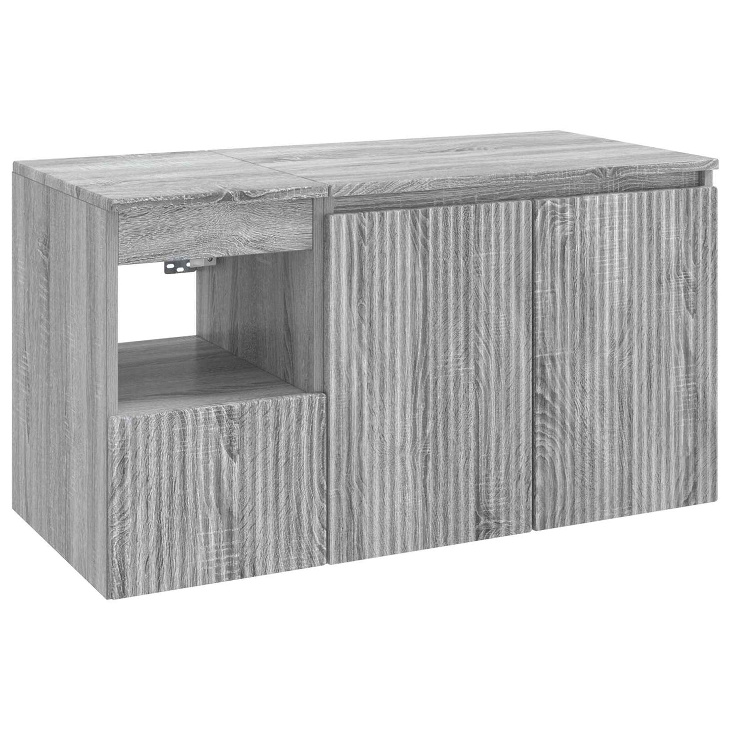 Bathroom Furniture Set 2 pcs Grey Sonoma Engineered Wood
