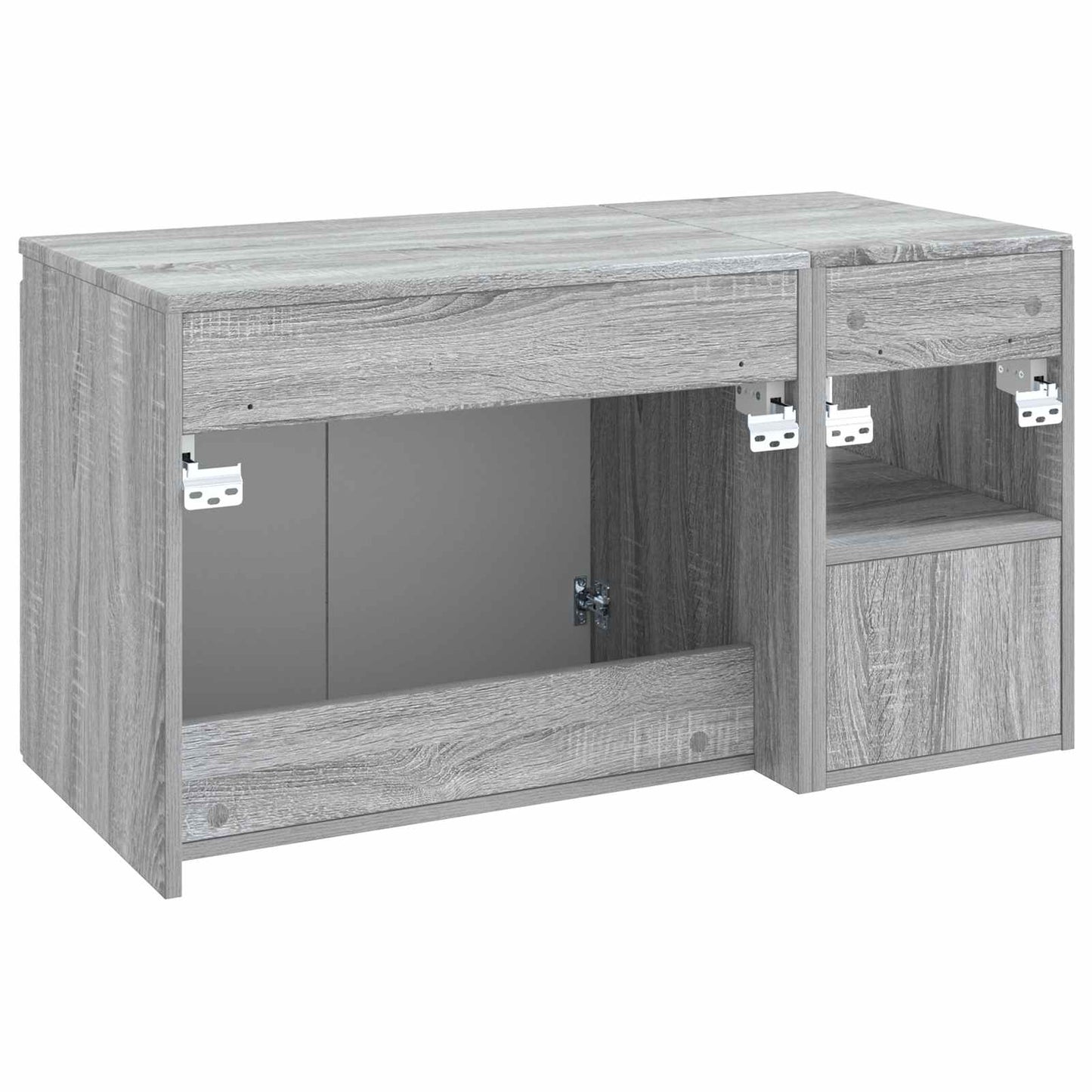 Bathroom Furniture Set 2 pcs Grey Sonoma Engineered Wood