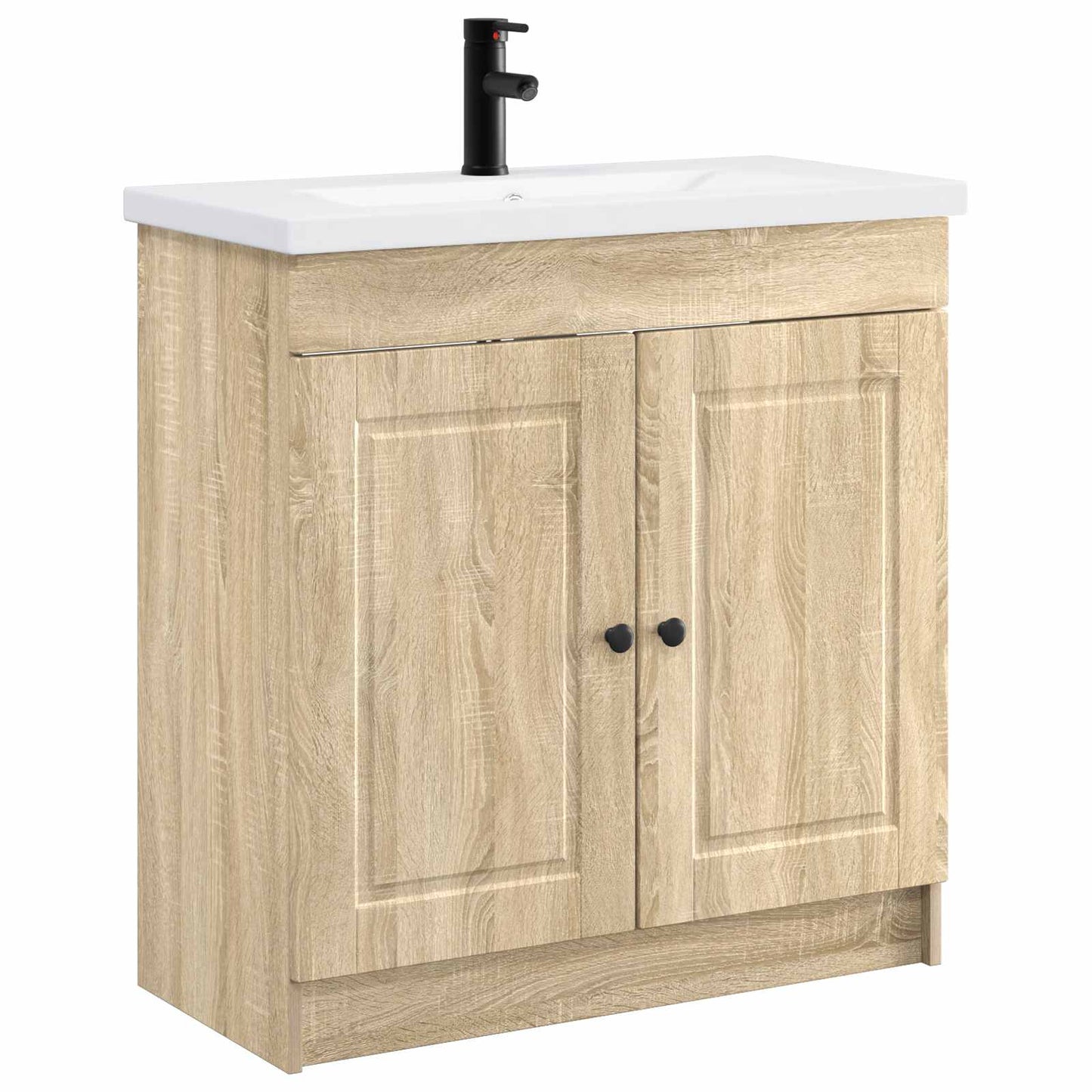 Bathroom Furniture Set Sonoma Oak 78.5 x 37.5 x 81 cm
