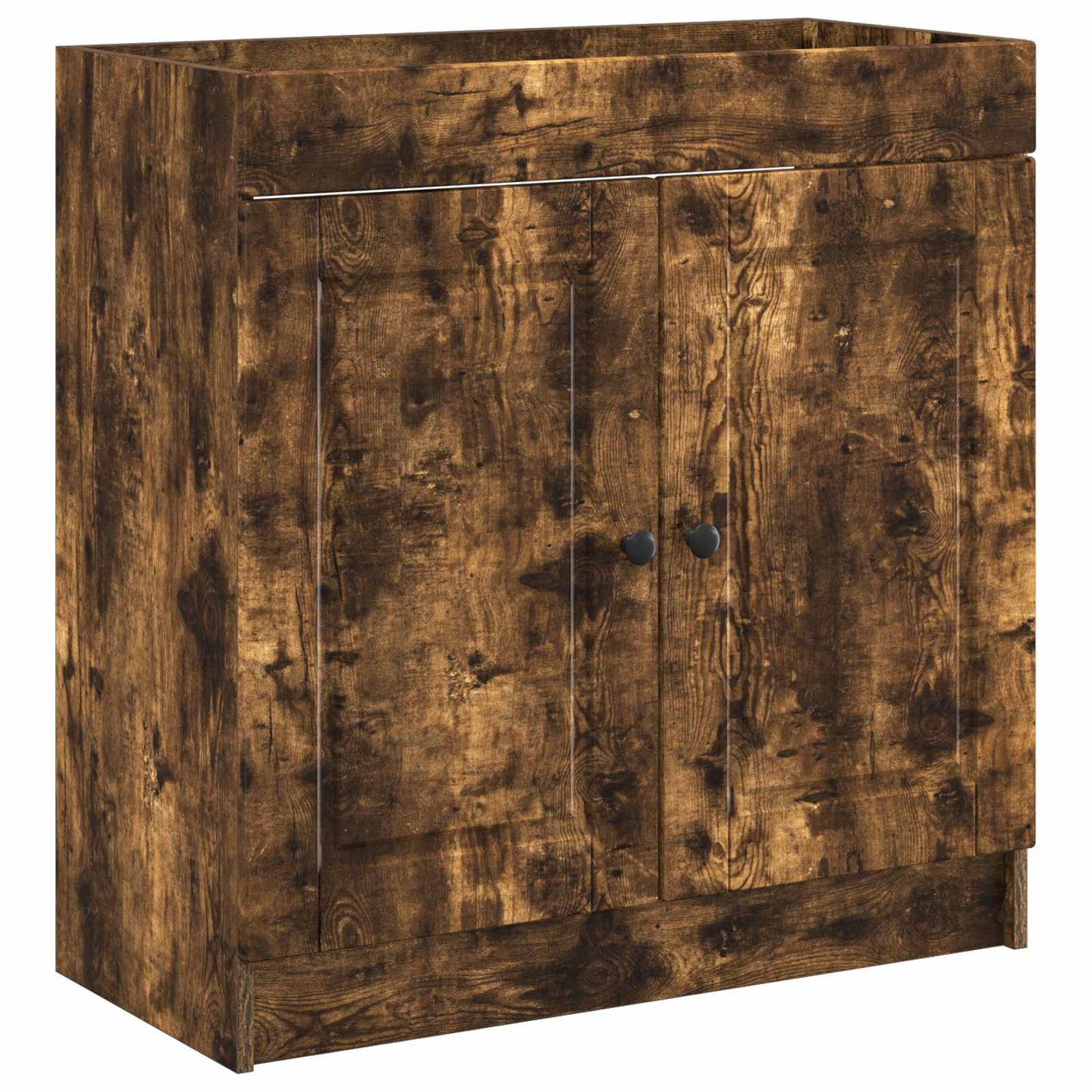 Bathroom Furniture Set Smoked Oak 78.5 x 37.5 x 81 cm