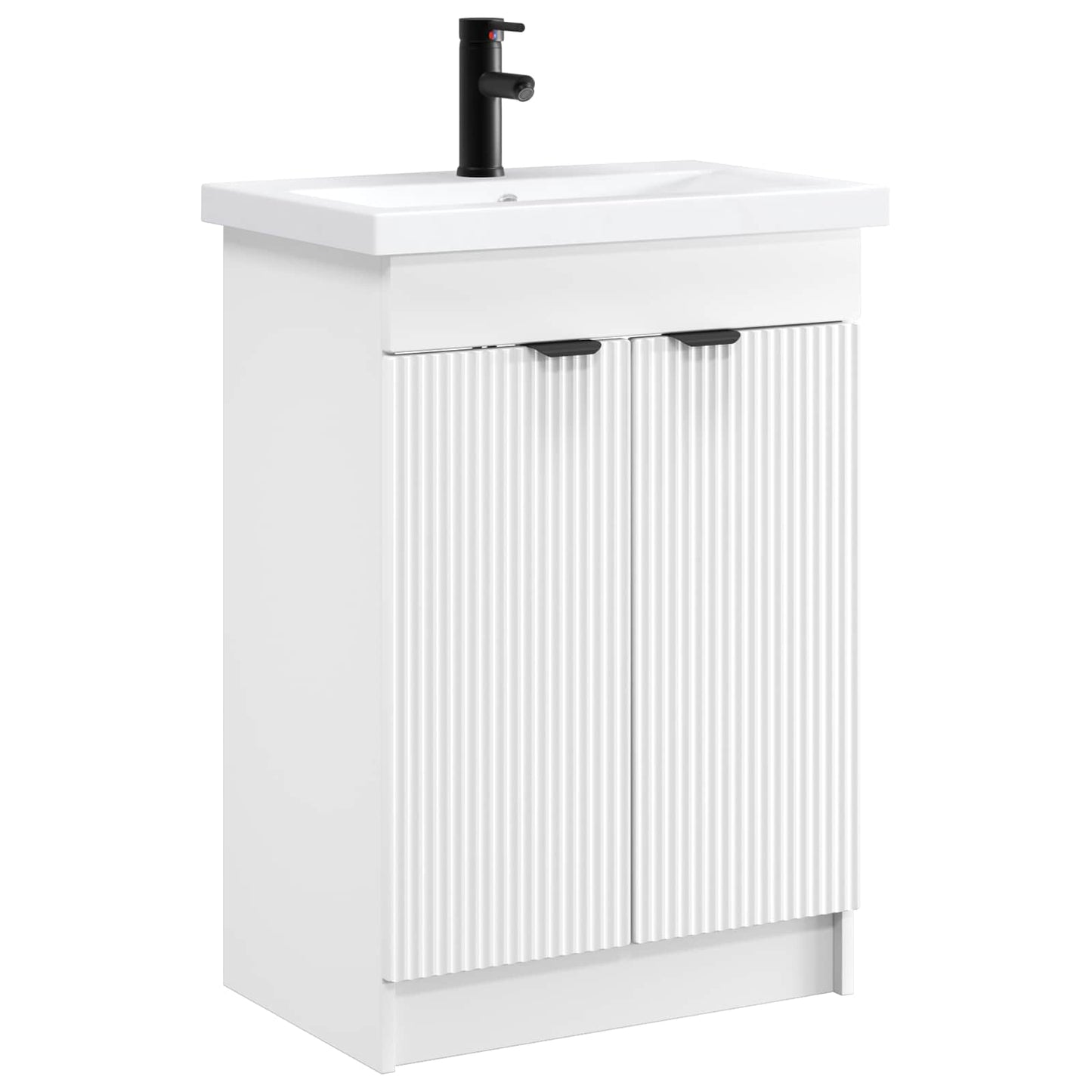 Bathroom Furniture Set White 56 x 37.5 x 81 cm Engineered Wood