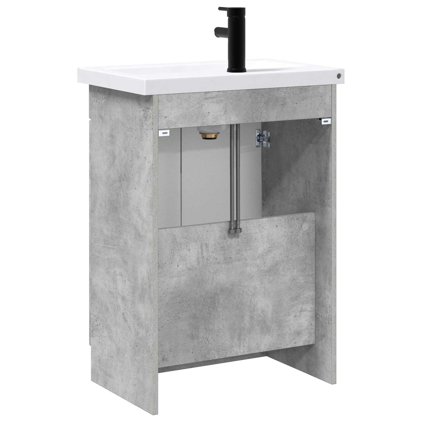 Bathroom Furniture Set Concrete Grey 56 x 37.5 x 81 cm