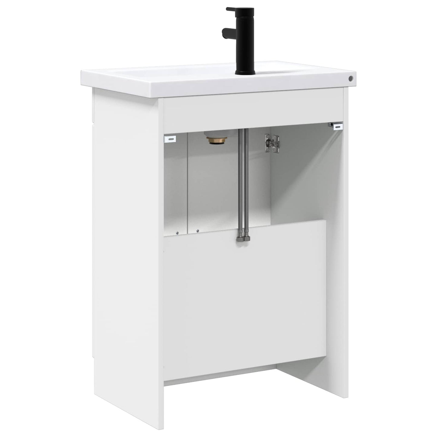 Bathroom Furniture Set High Gloss White 56 x 37.5 x 81 cm