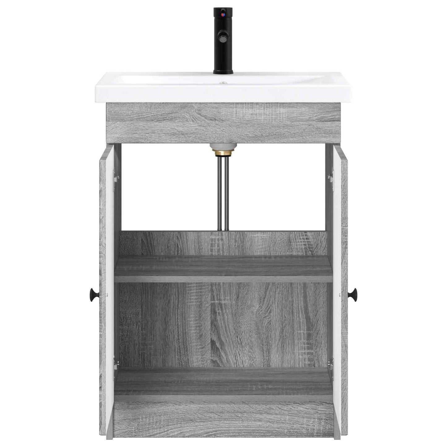 Bathroom Furniture Set Grey Sonoma 78.5 x 37.5 x 81 cm