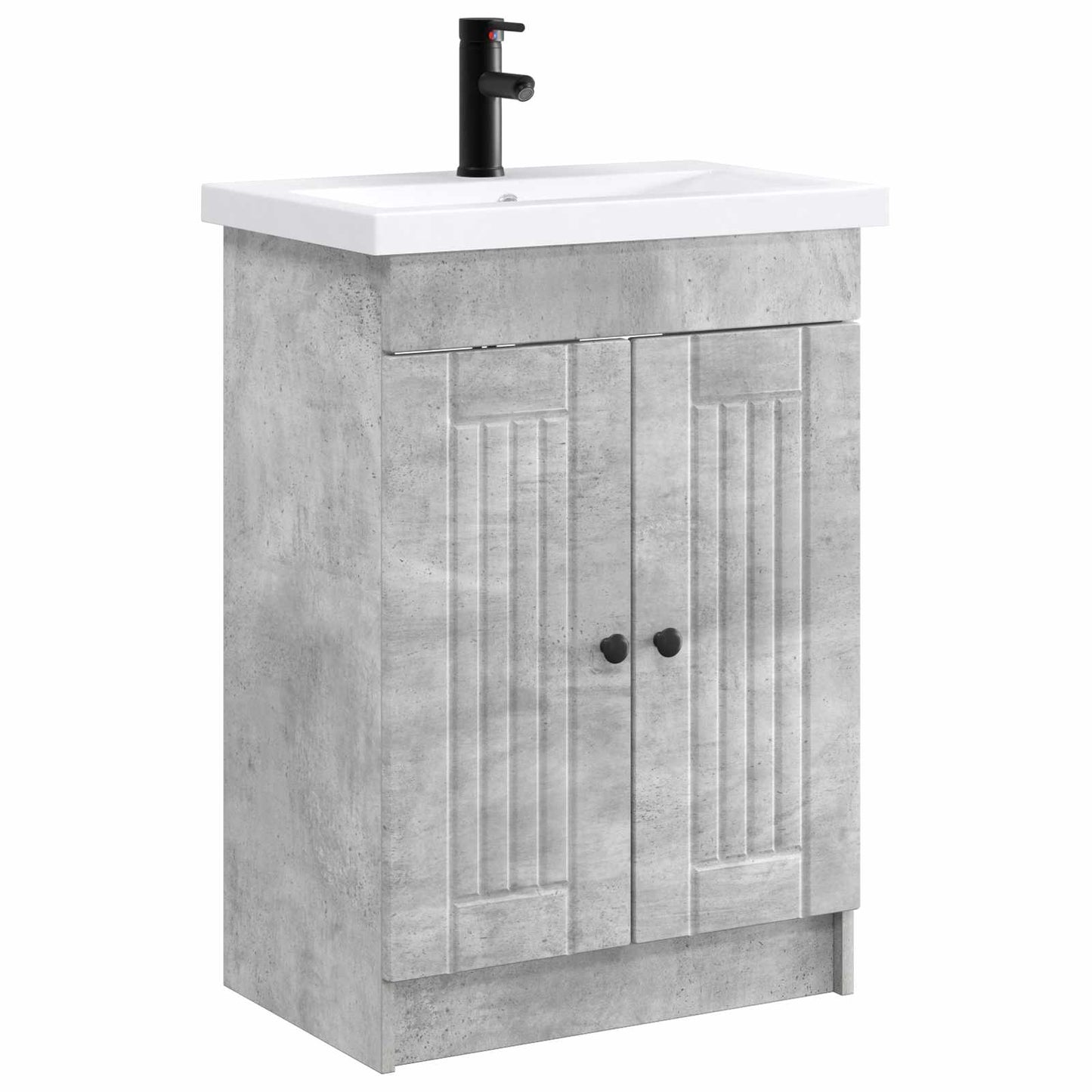 Bathroom Furniture Set Concrete Grey 56 x 37.5 x 81 cm
