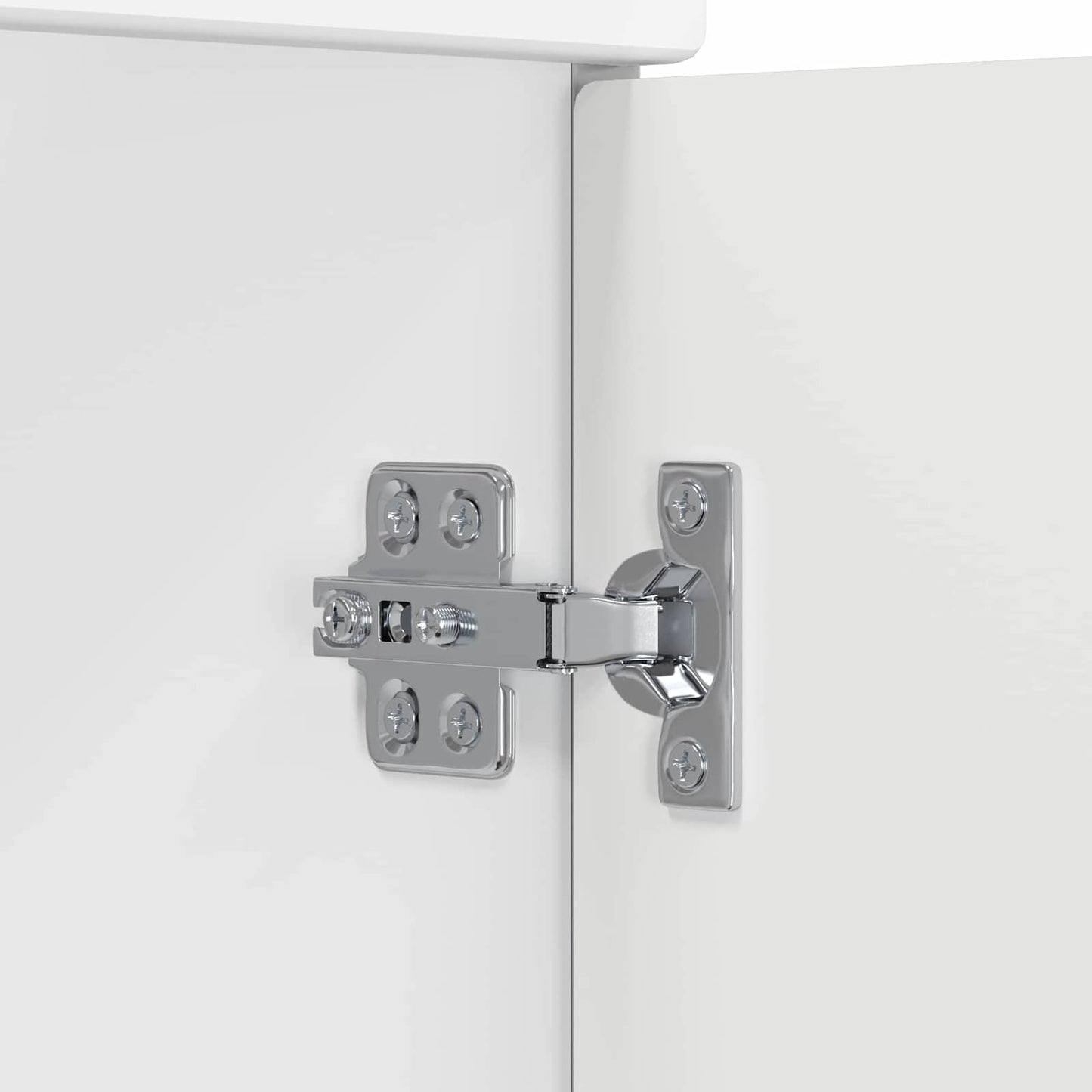Bathroom Furniture Set White Engineered Wood