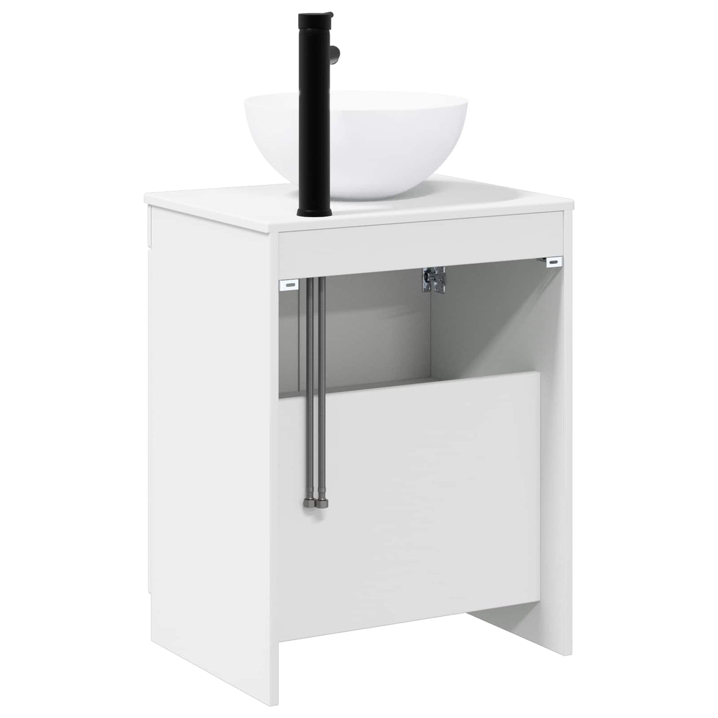 Bathroom Furniture Set White Engineered Wood
