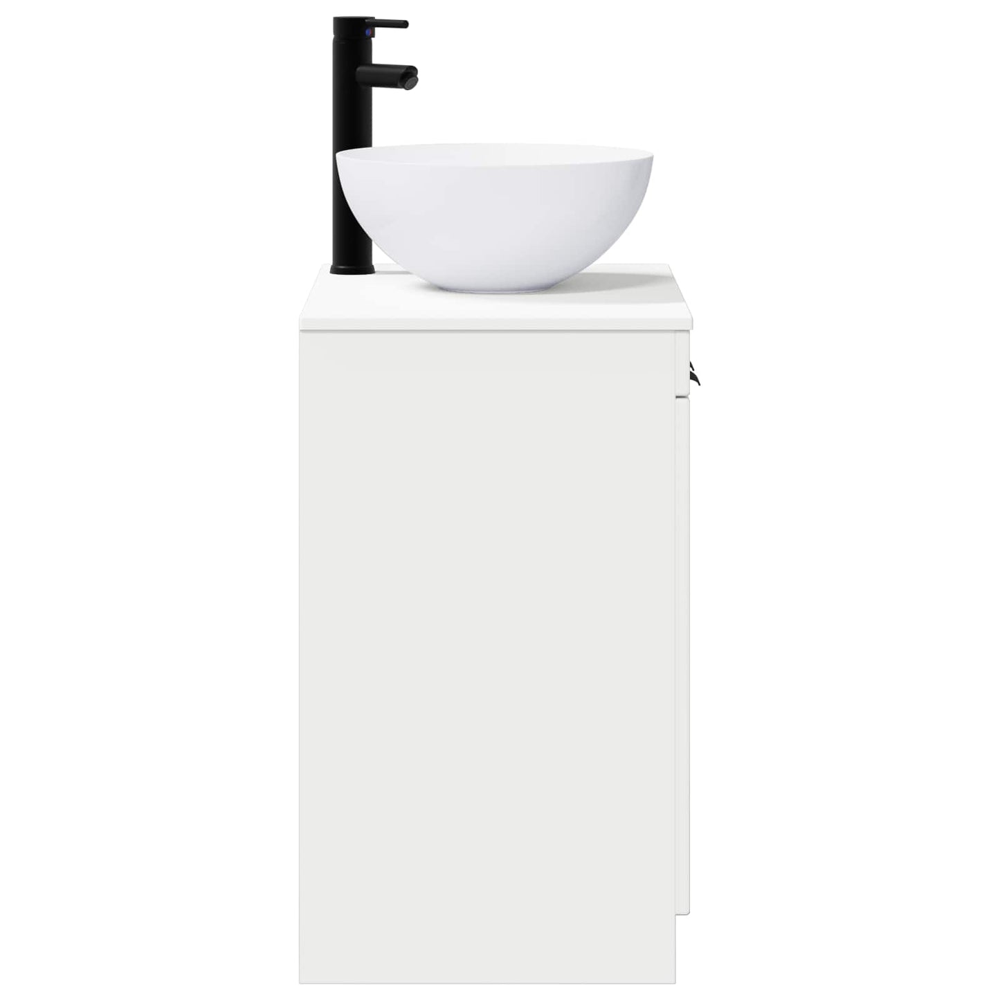 Bathroom Furniture Set White Engineered Wood