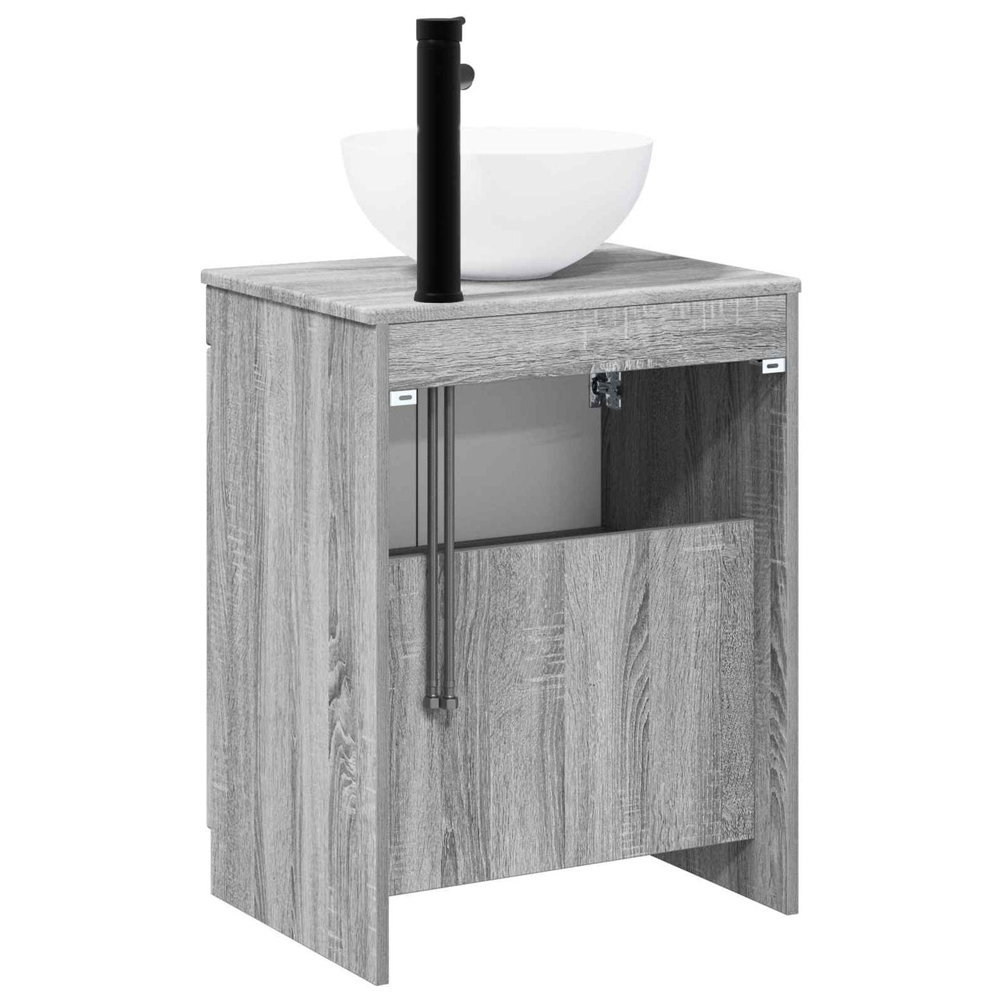Bathroom Furniture Set Grey Sonoma Engineered Wood