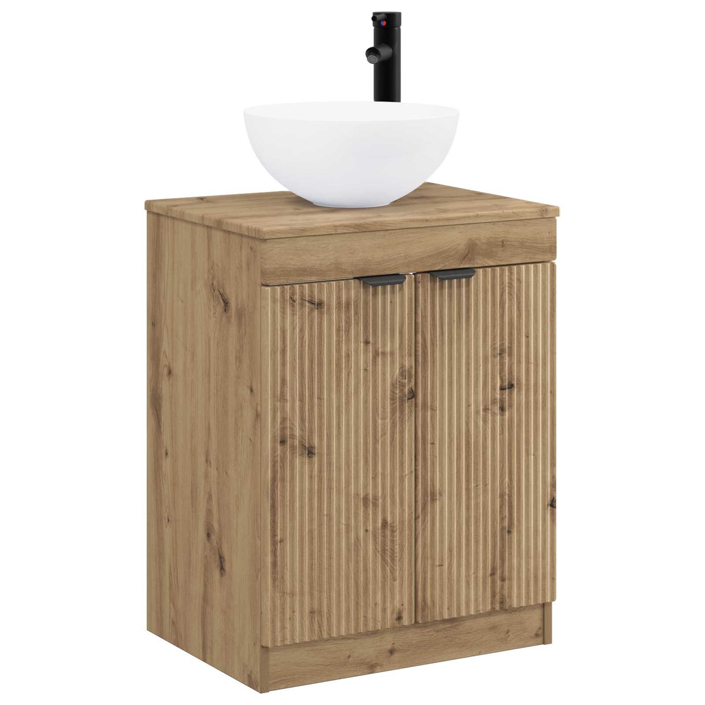 Bathroom Furniture Set Artisan Oak Engineered Wood
