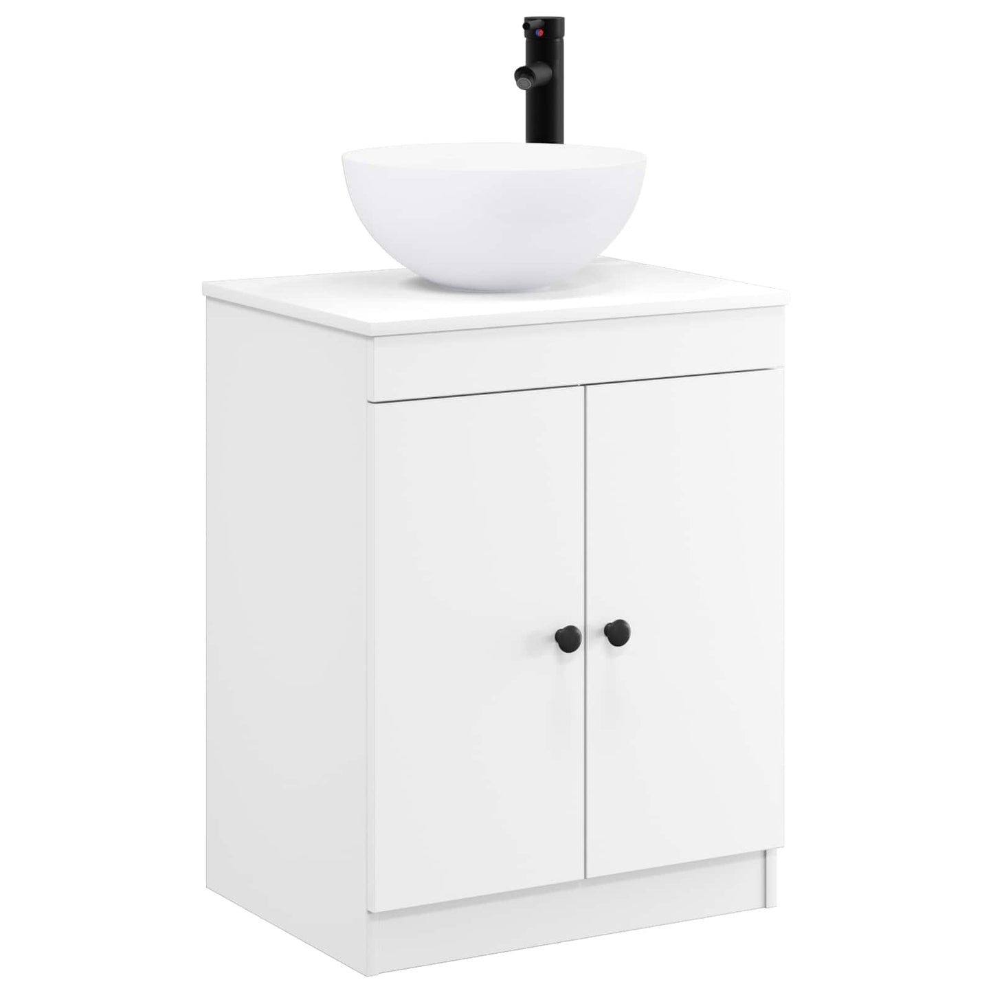 Bathroom Furniture Set White Engineered Wood