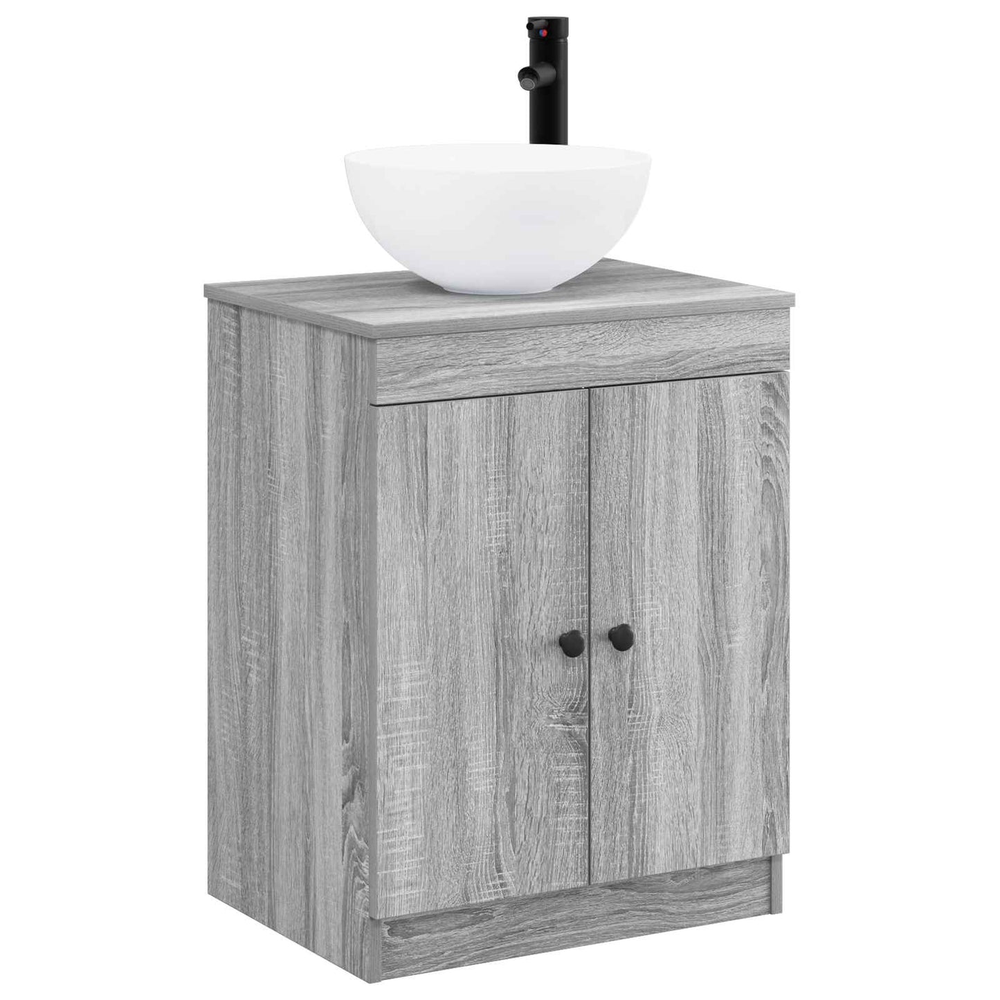 Bathroom Furniture Set Grey Sonoma Engineered Wood