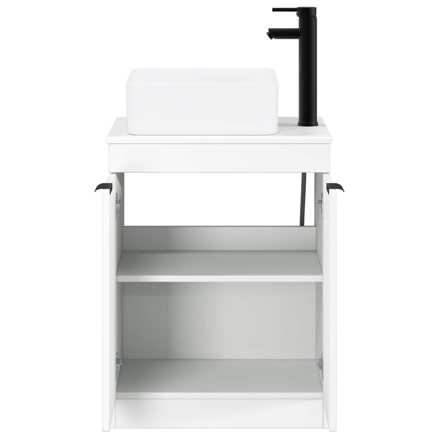 Bathroom Furniture Set White Engineered Wood