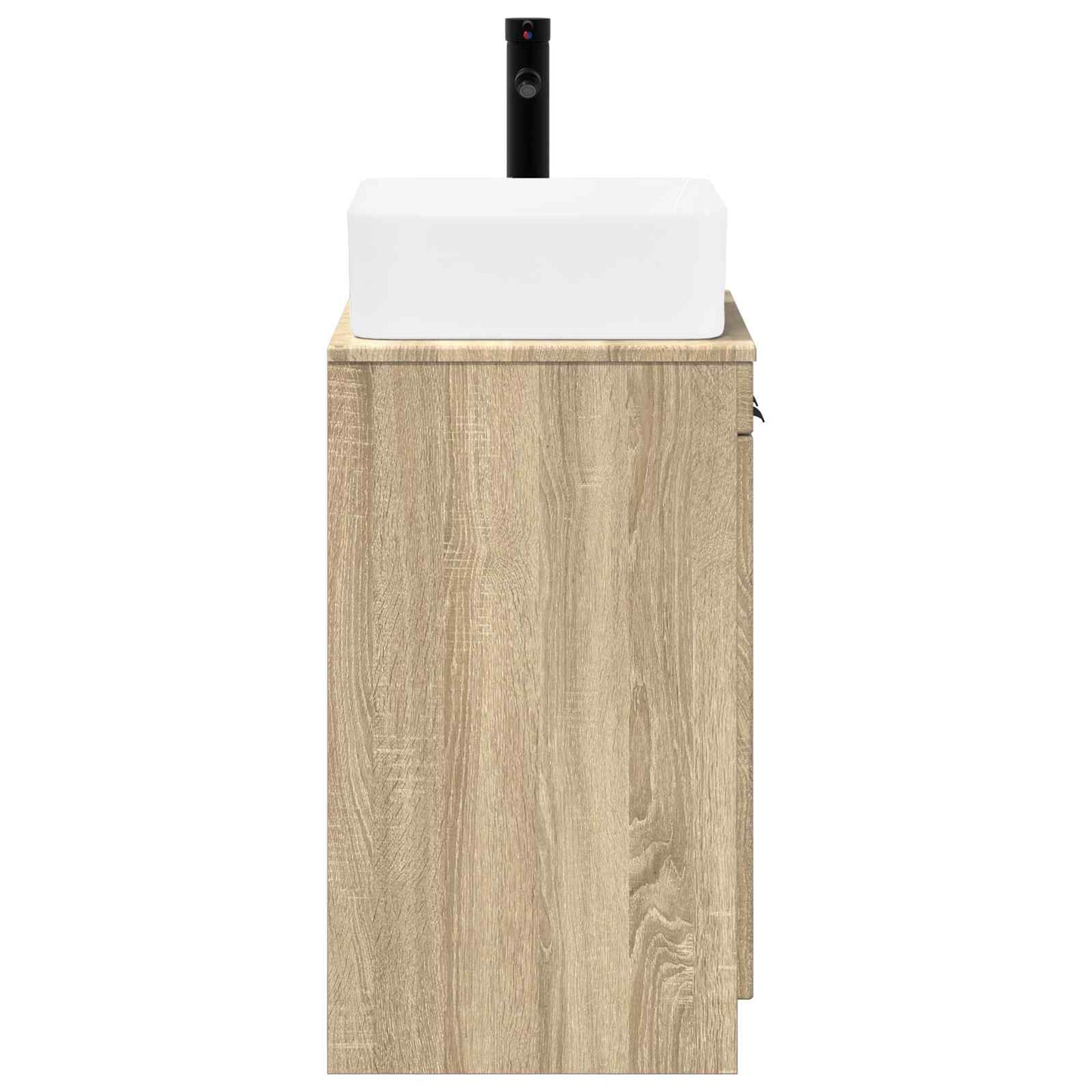 Bathroom Furniture Set Sonoma Oak Engineered Wood