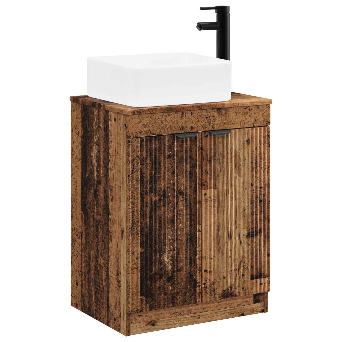 Bathroom Furniture Set Old Wood Engineered Wood