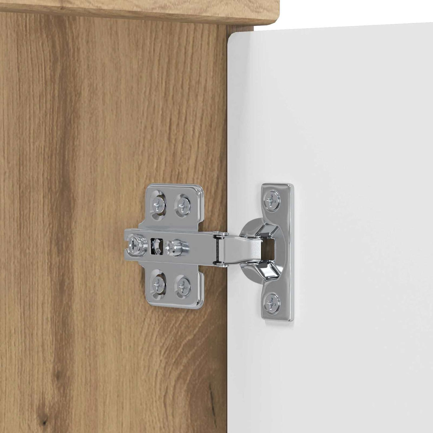 Bathroom Furniture Set Artisan Oak Engineered Wood