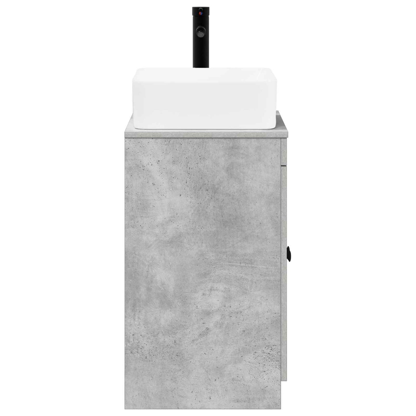 Bathroom Furniture Set Concrete Grey Engineered Wood