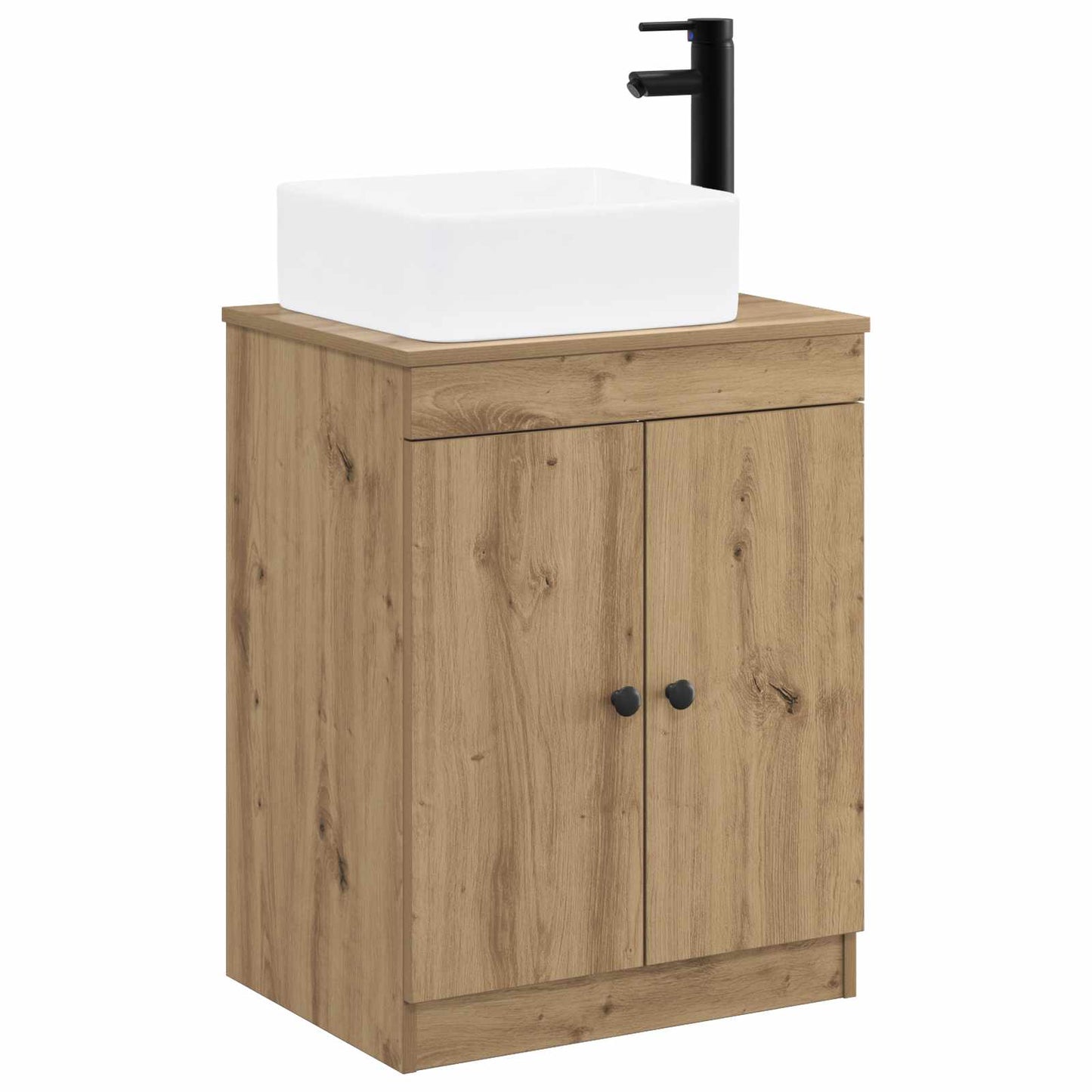 Bathroom Furniture Set Artisan Oak Engineered Wood