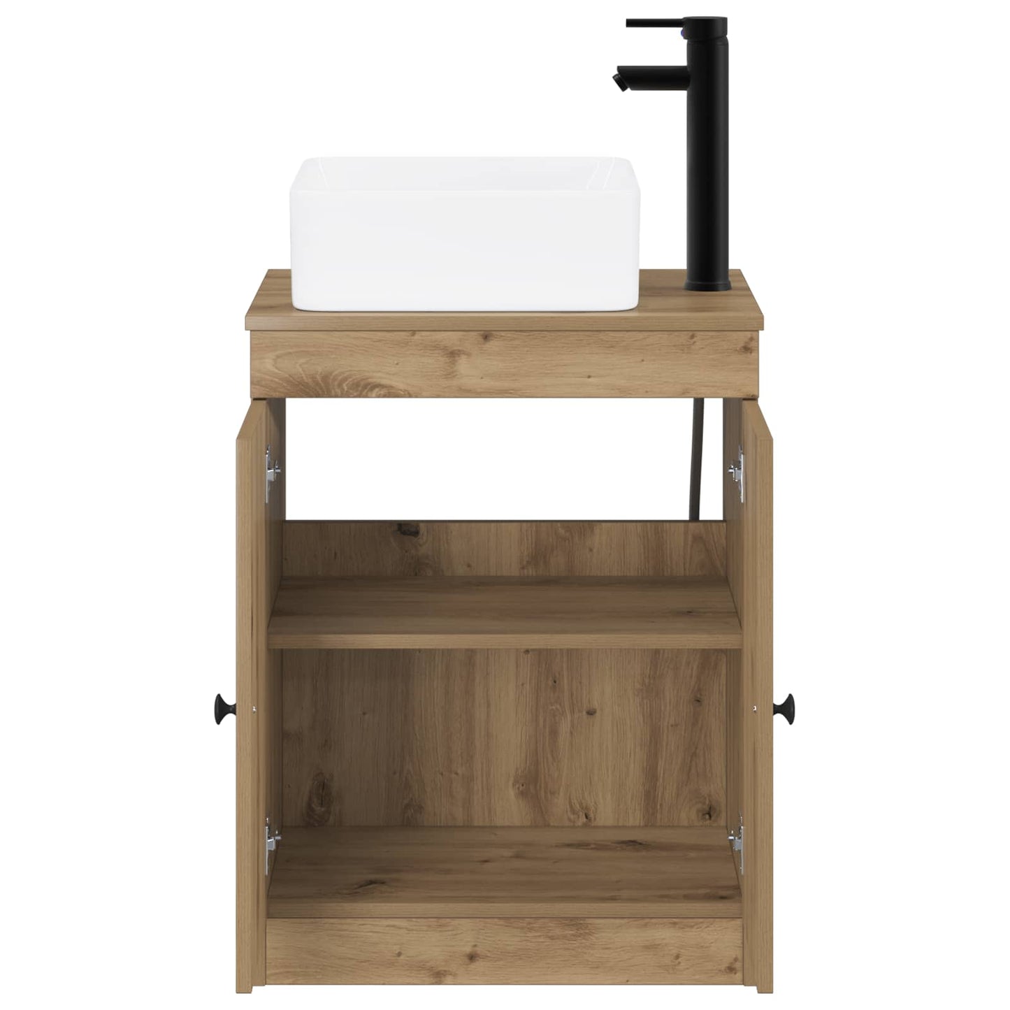 Bathroom Furniture Set Artisan Oak Engineered Wood