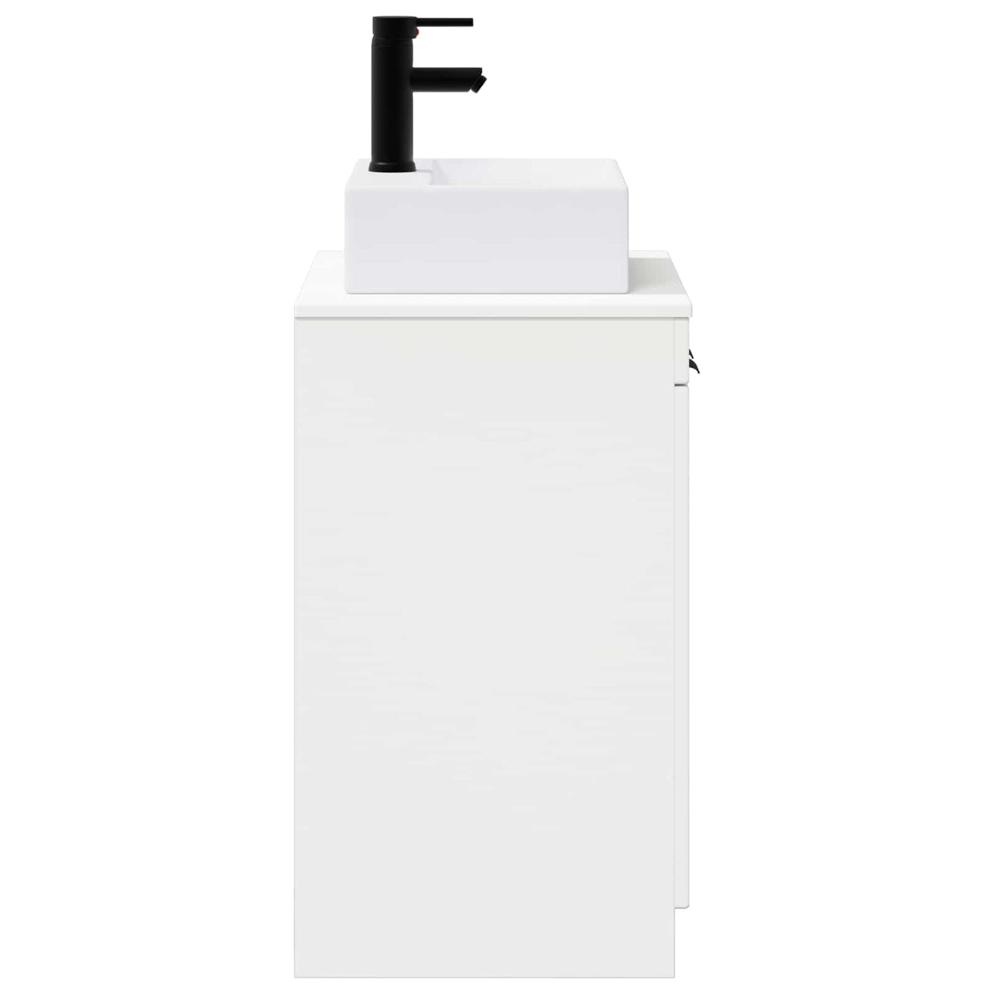 Bathroom Furniture Set White Engineered Wood