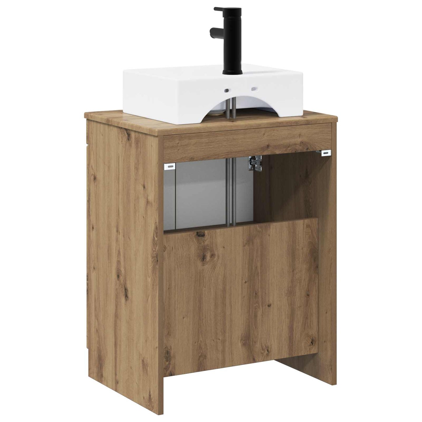 Bathroom Furniture Set Artisan Oak Engineered Wood