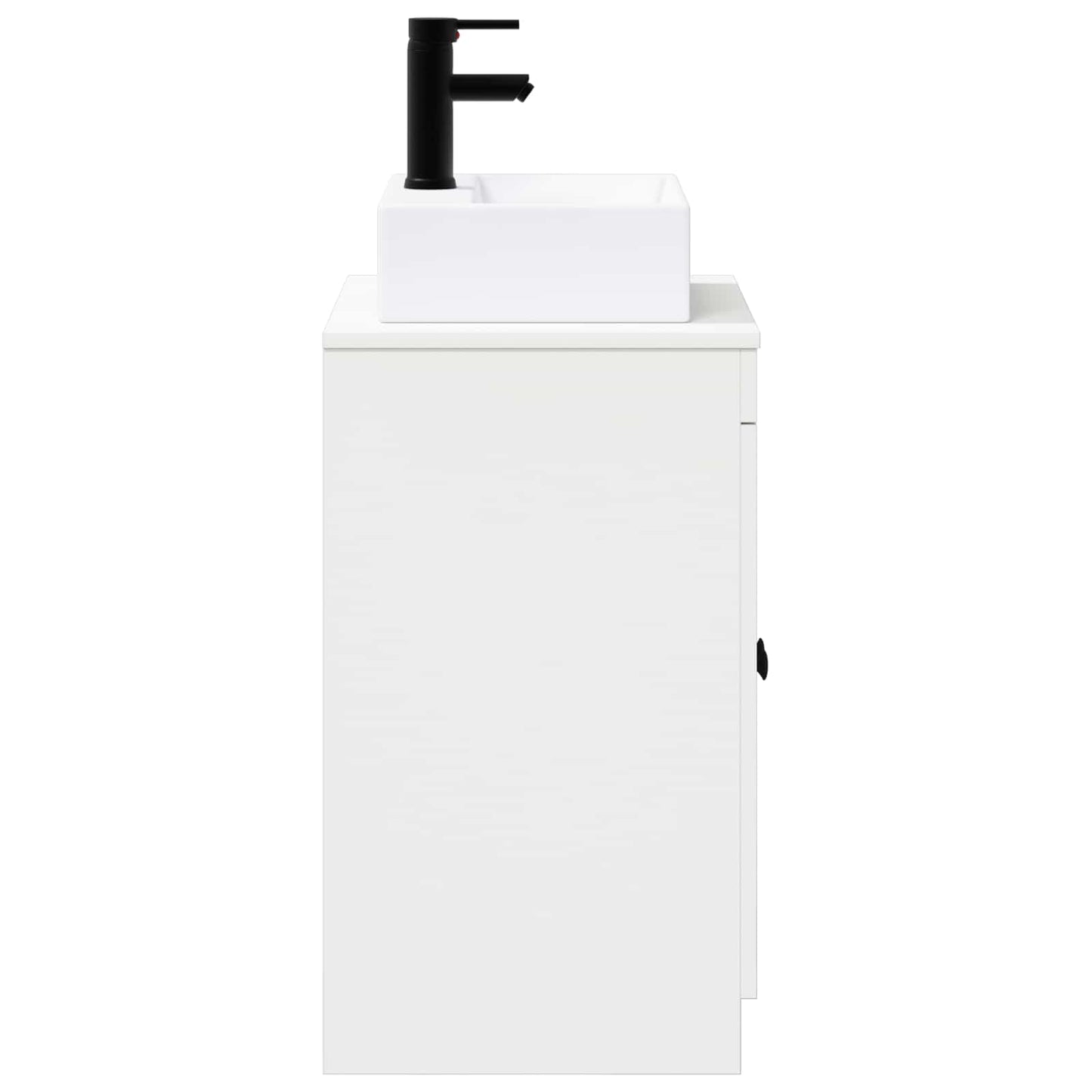 Bathroom Furniture Set White Engineered Wood