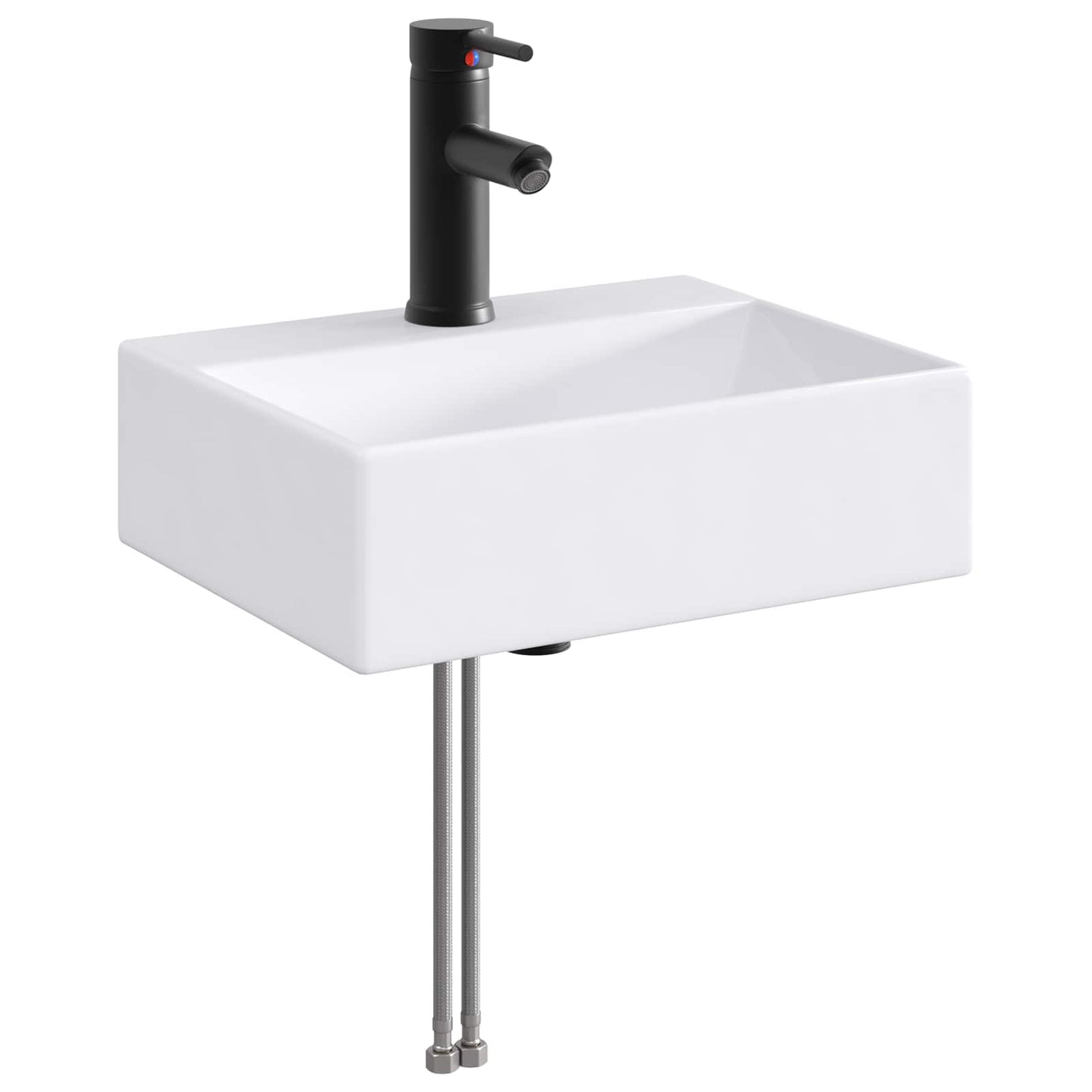 Bathroom Furniture Set Black Oak Engineered Wood