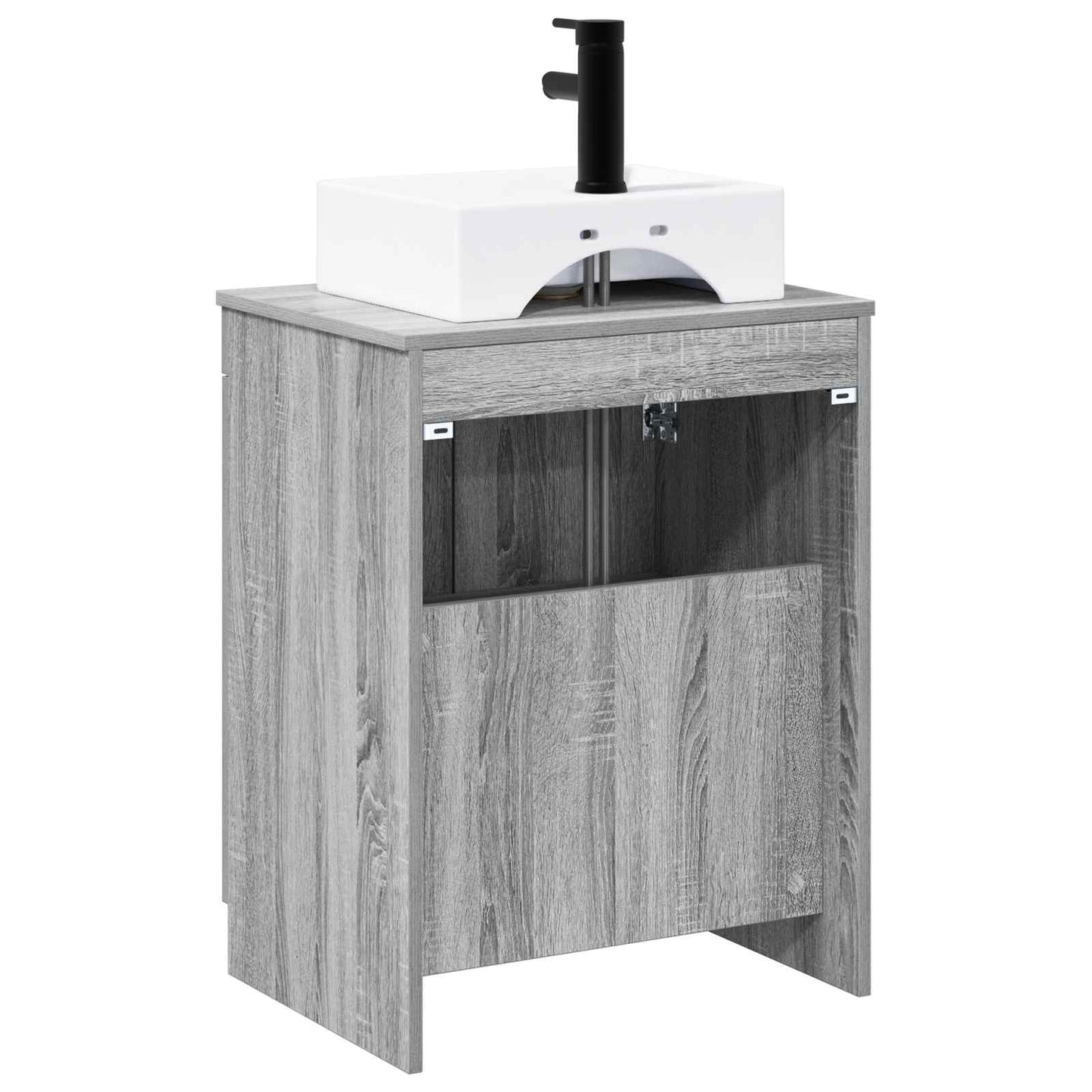 Bathroom Furniture Set Grey Sonoma Engineered Wood