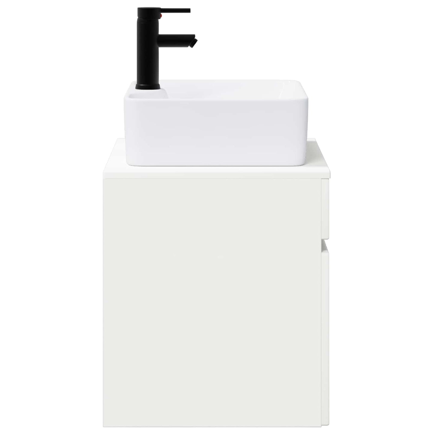 Bathroom Furniture Set White Engineered Wood