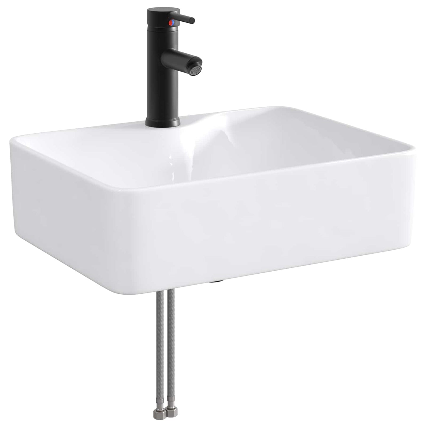 Bathroom Furniture Set Smoked Oak Engineered Wood