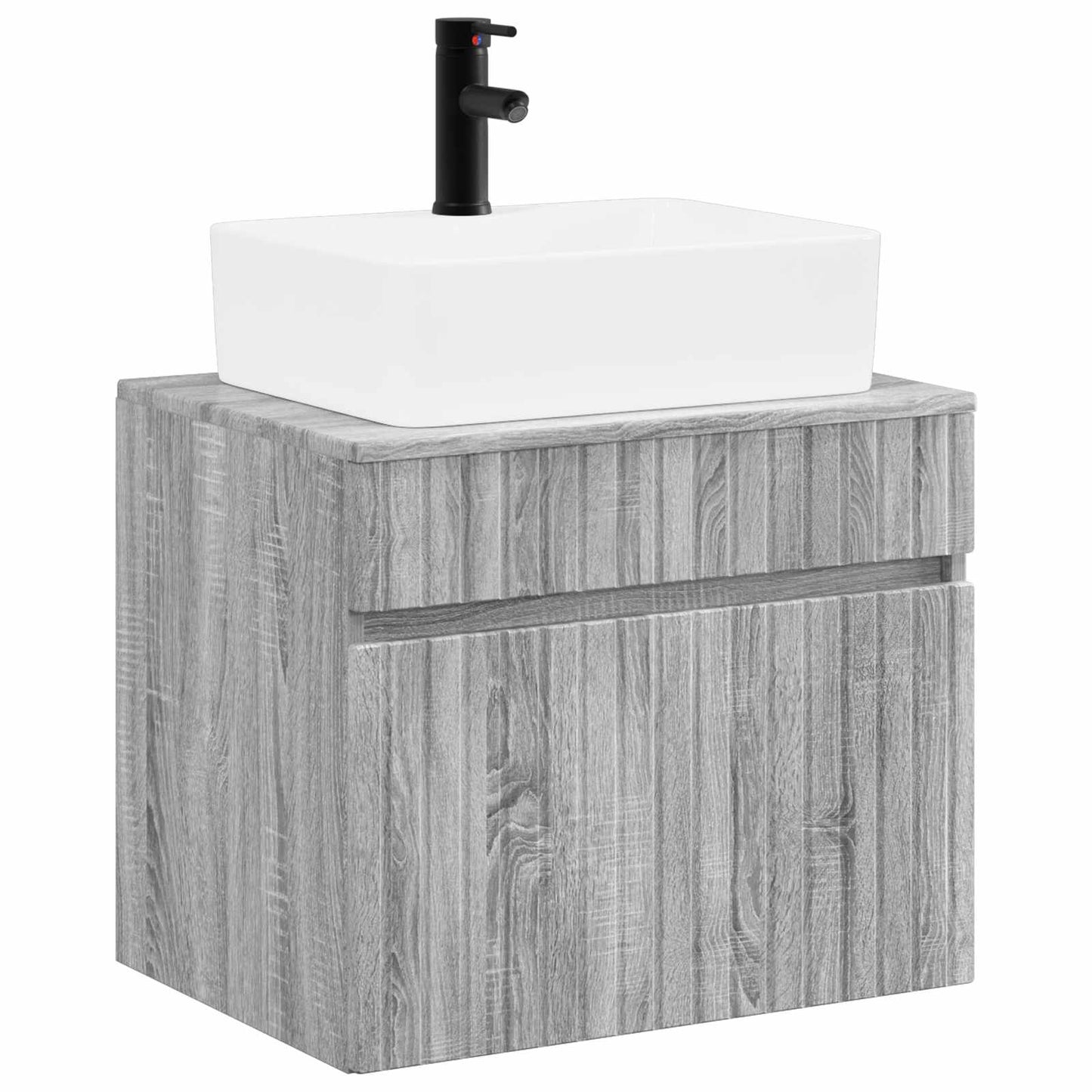 Bathroom Furniture Set Grey Sonoma Engineered Wood