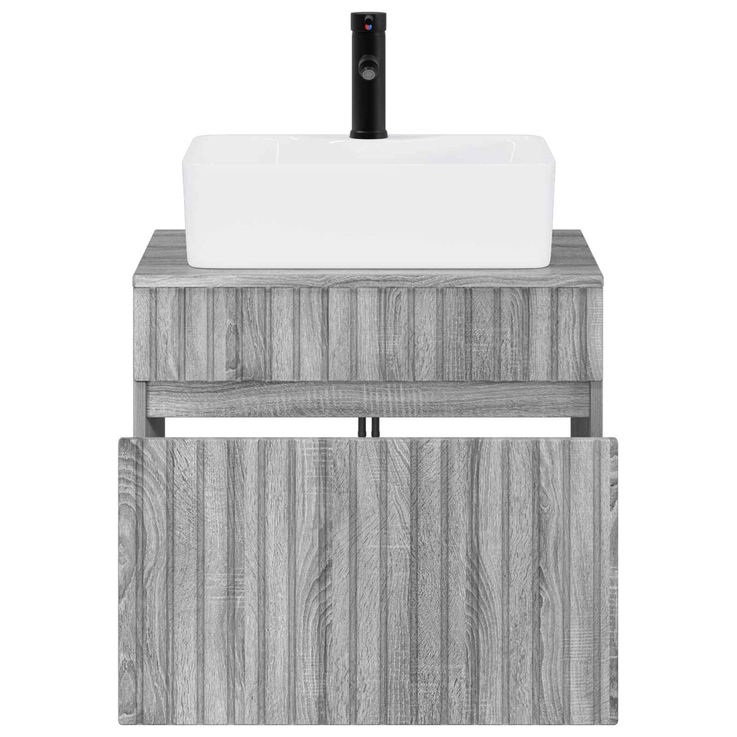 Bathroom Furniture Set Grey Sonoma Engineered Wood